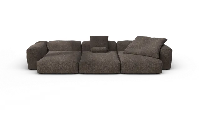 vetsak Nub Sofa Set 05 divano angolare noce 377x136 a L