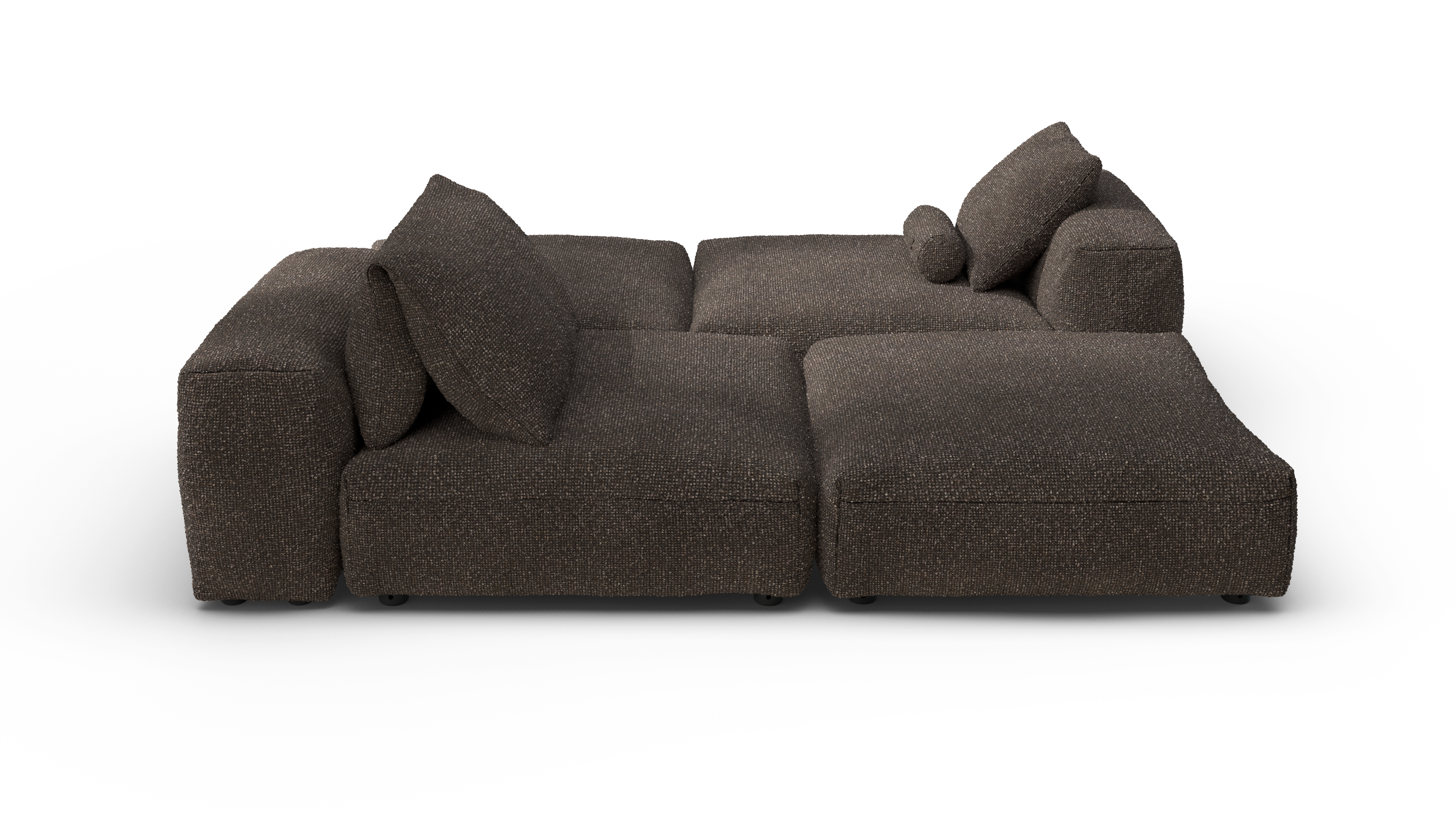 vetsak Sofa Set 08 Daybed divano modulare 6 posti nub noce