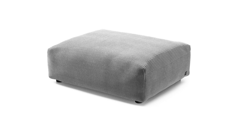 vetsak Cover Sofa Seat Large fodera velluto grigio chiaro