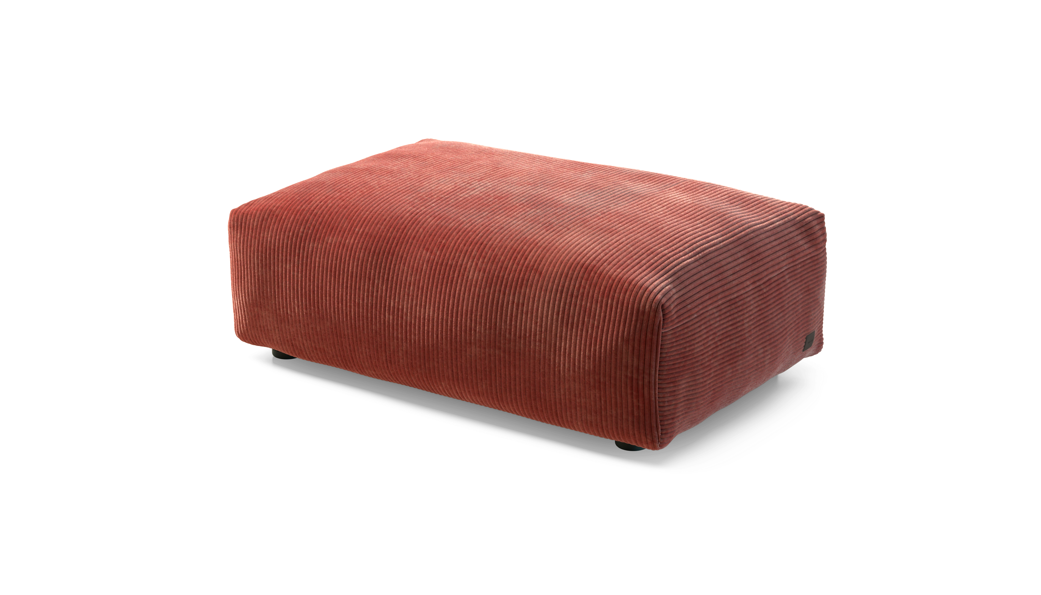 vetsak Sofa Seat Small modulo divano mattone velluto coste