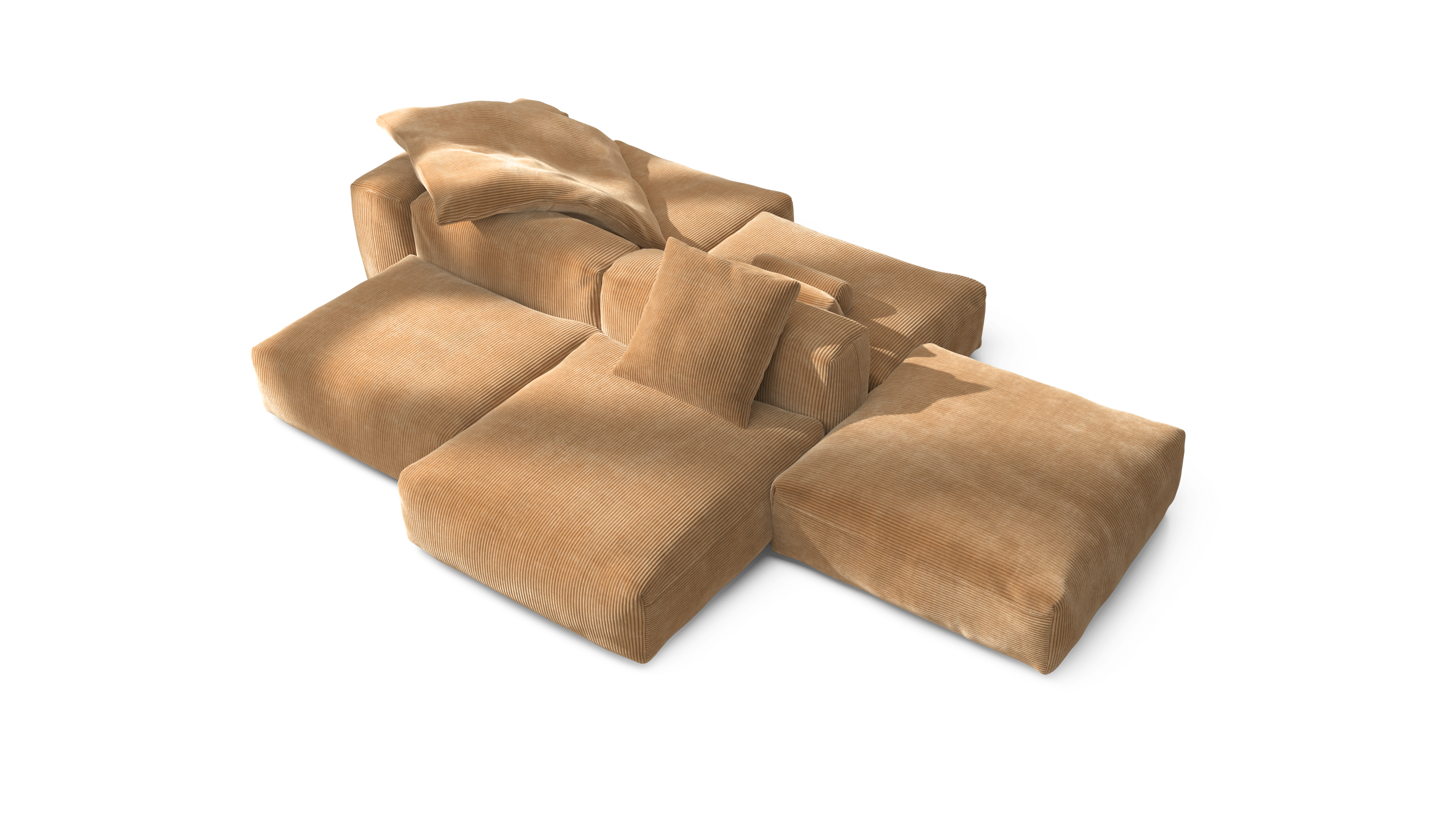 vetsak Sofa Set 09 The Island divano modulare Camel