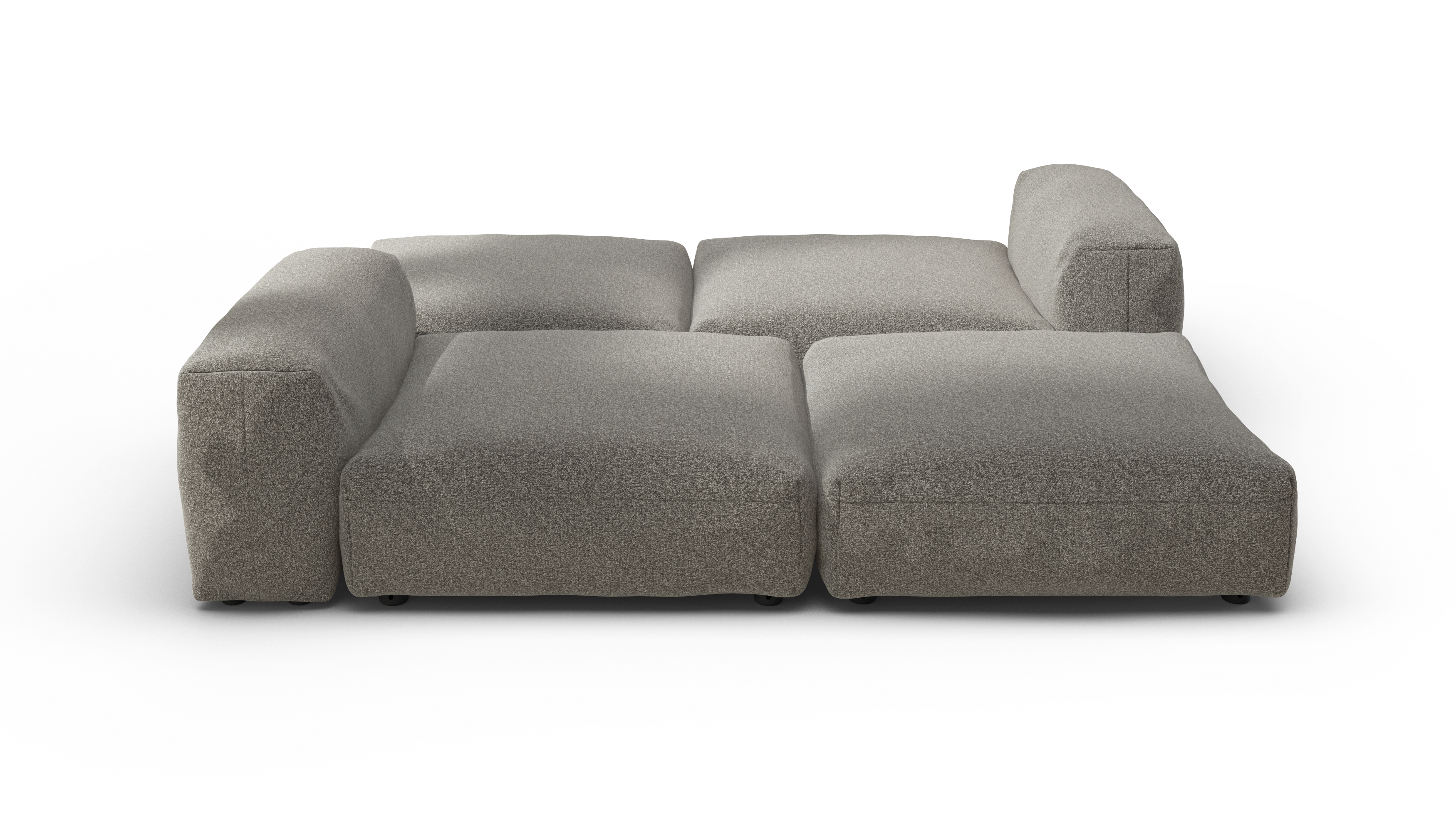vetsak Set 08 Daybed divano modulare 6 posti platino