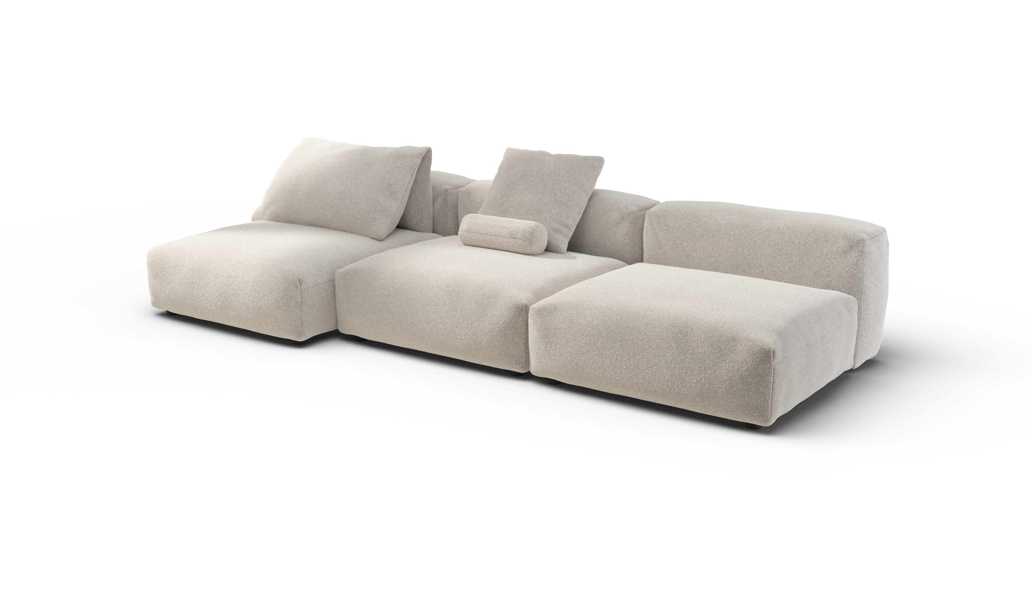 vetsak Set 04 divano modulare crema Nub 5 posti