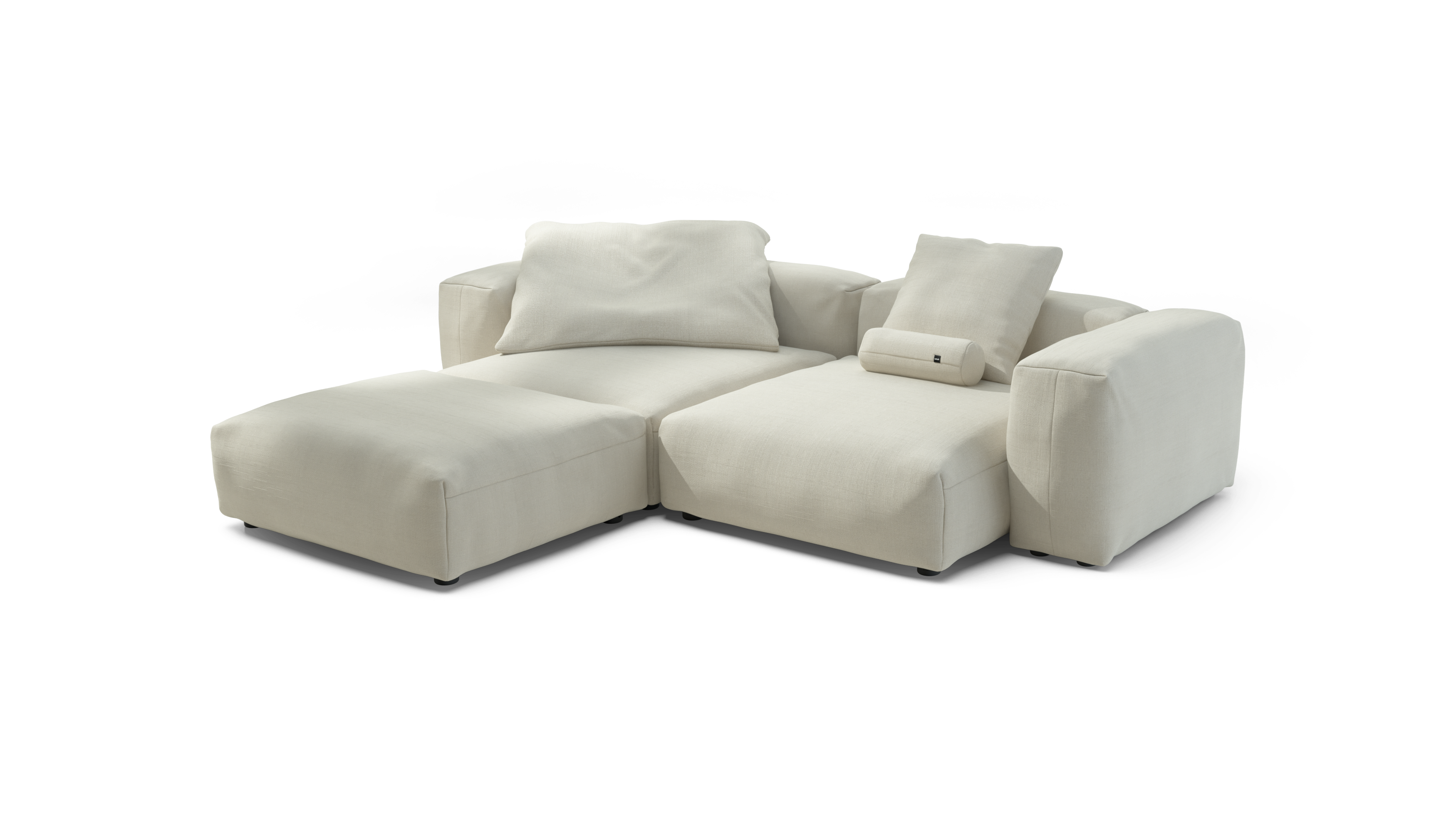vetsak Set 03 divano modulare crema piqué 272x220
