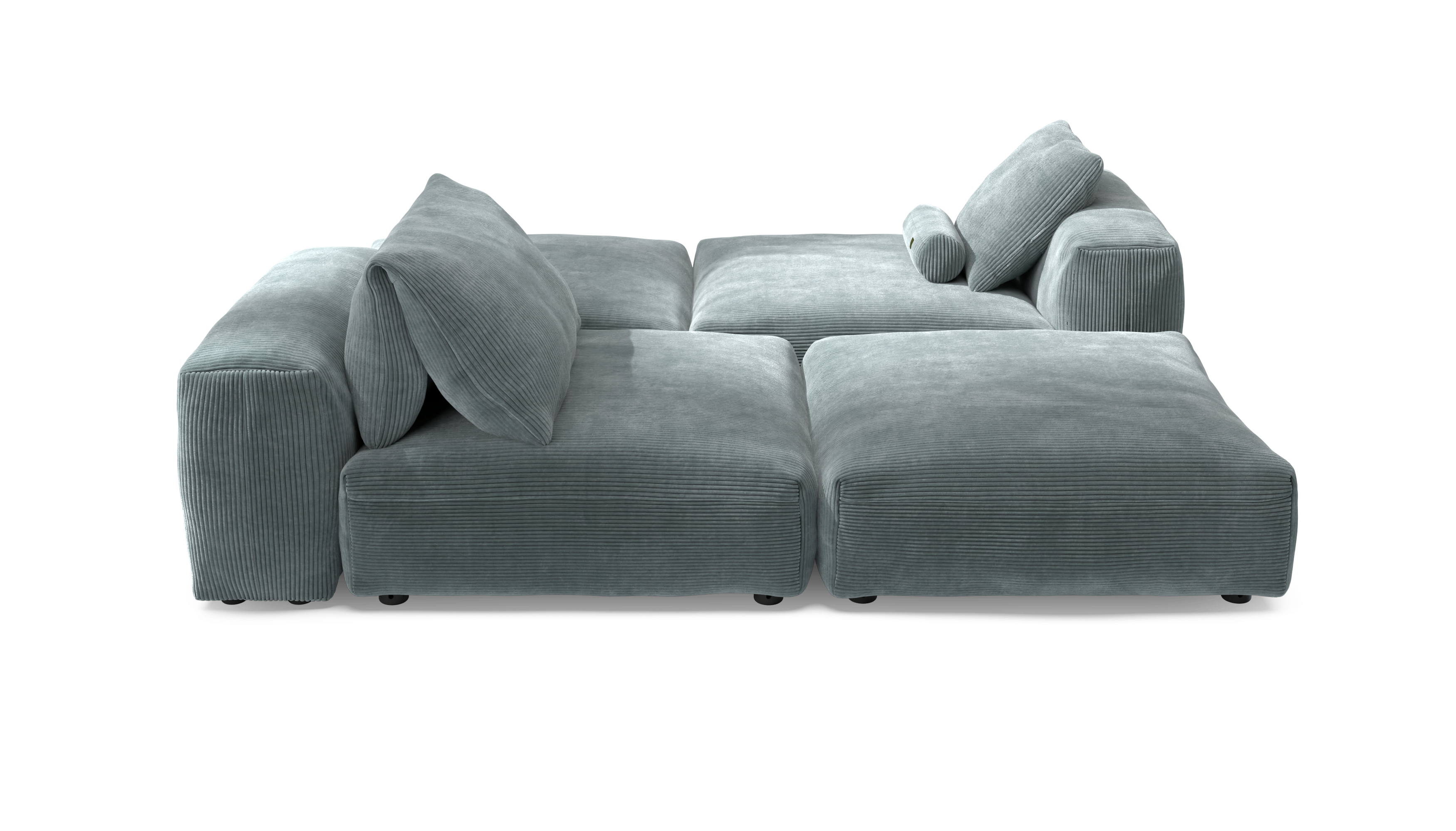vetsak Sofa Set 08 Daybed divano modulare Cord Mint 6 posti
