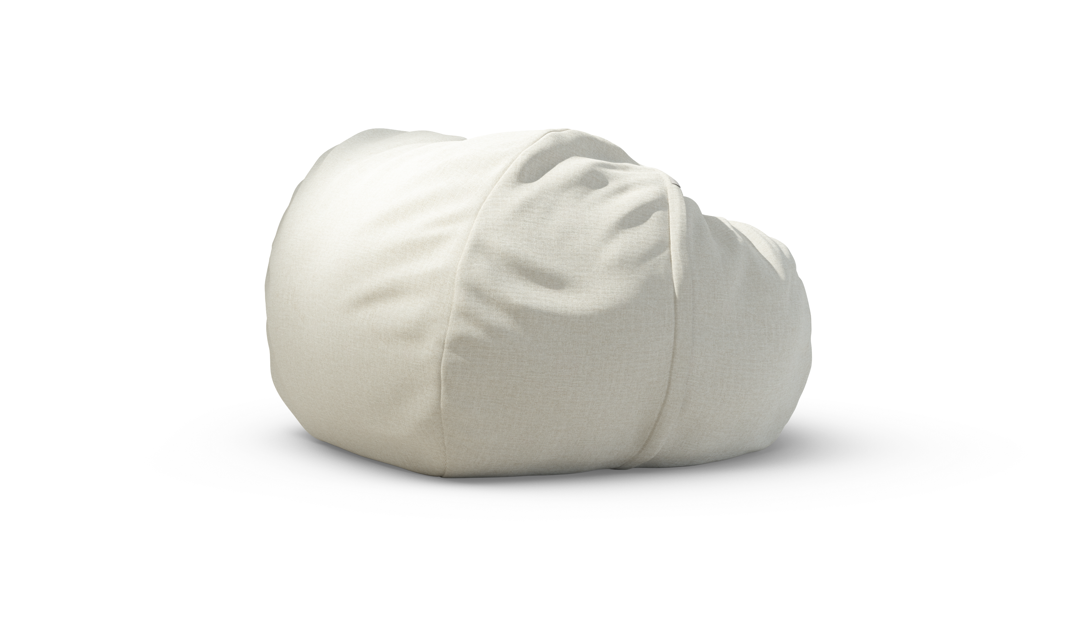 vetsak Beanbag Large pouf Ecru in tessuto Breeze