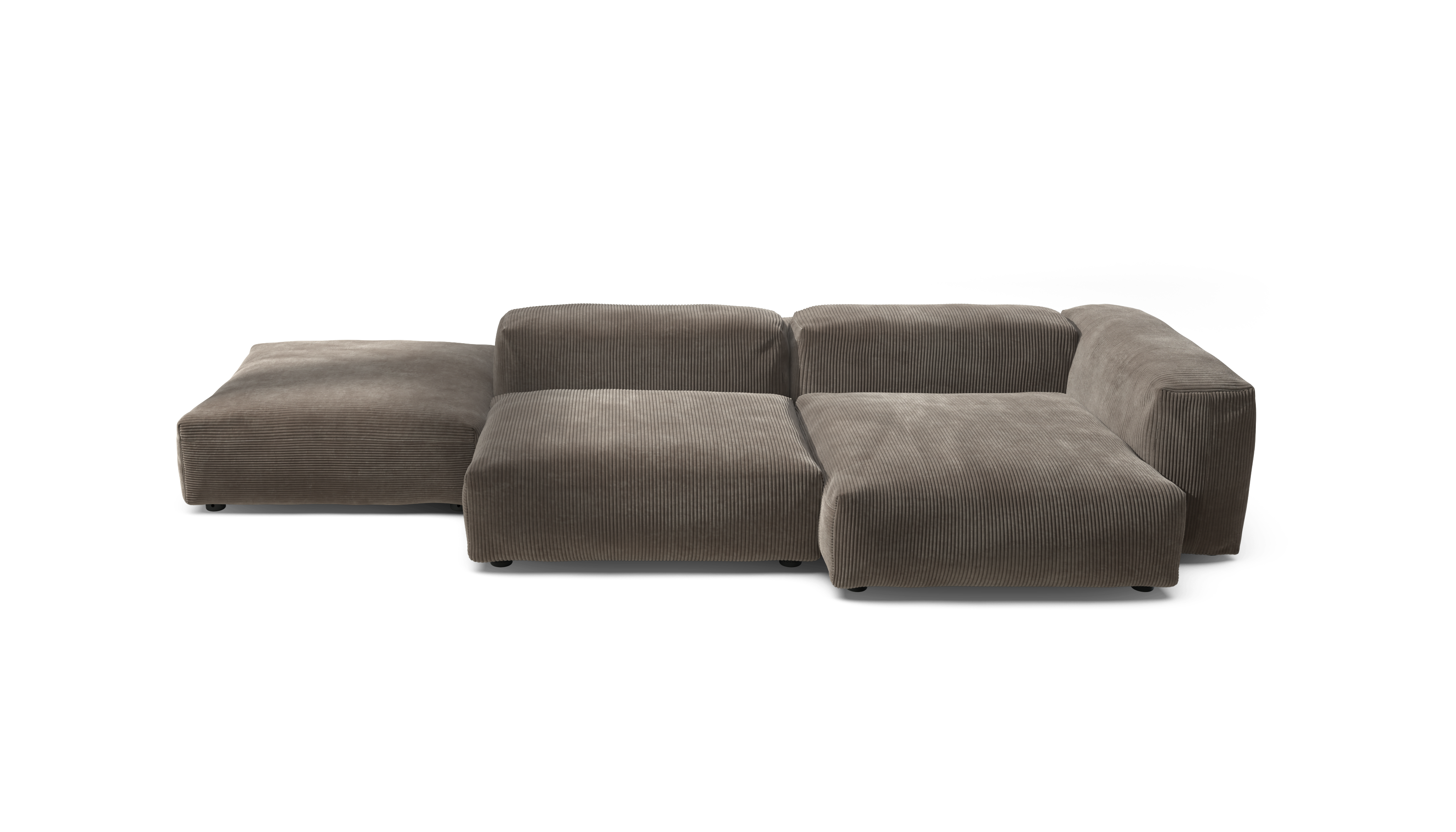 vetsak Sofa Set 09 The Island divano 6 posti Cord Velour Mocha