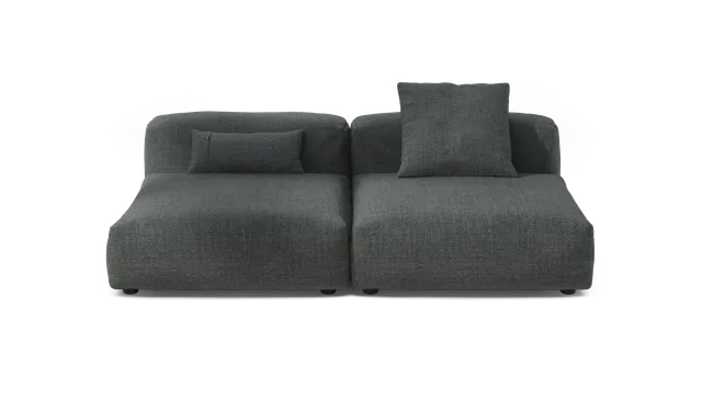 vetsak Sofa Set 01 L divano grigio scuro da esterno