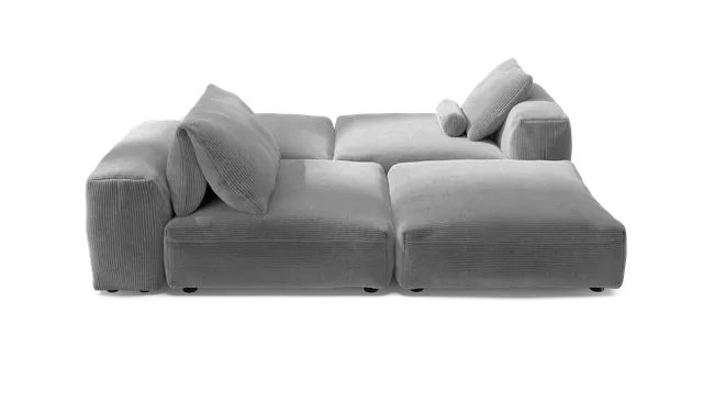 vetsak Sofa Set 08 Daybed divano modulare grigio chiaro 210x241
