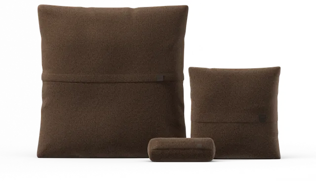 vetsak Pillow Set 2 set cuscini Pebble Umber sfoderabile