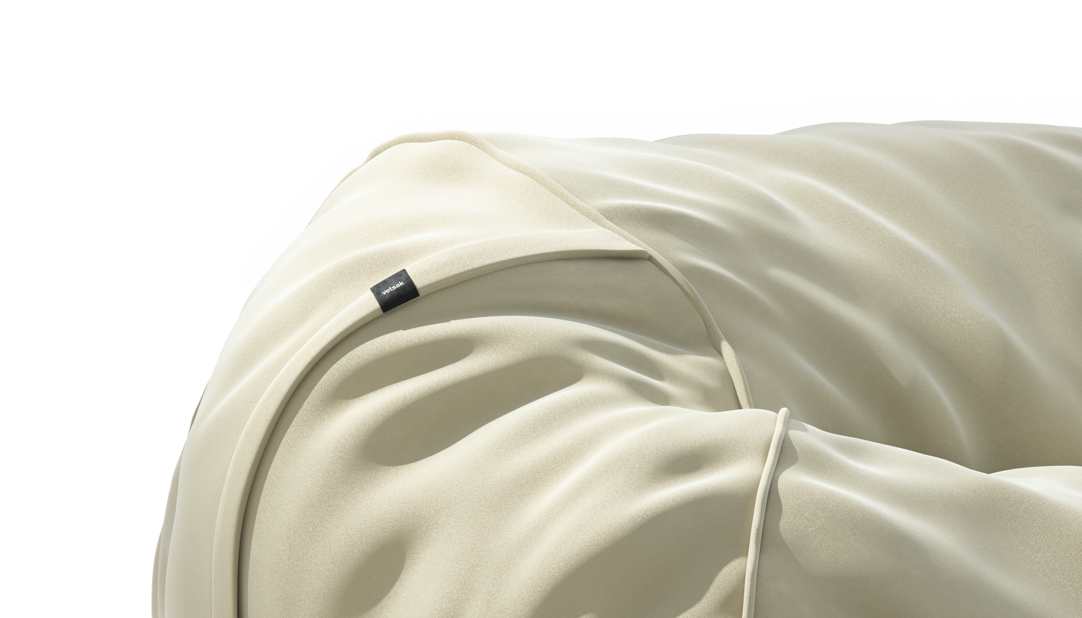 vetsak Cover Beanbag Medium fodera pearl suave