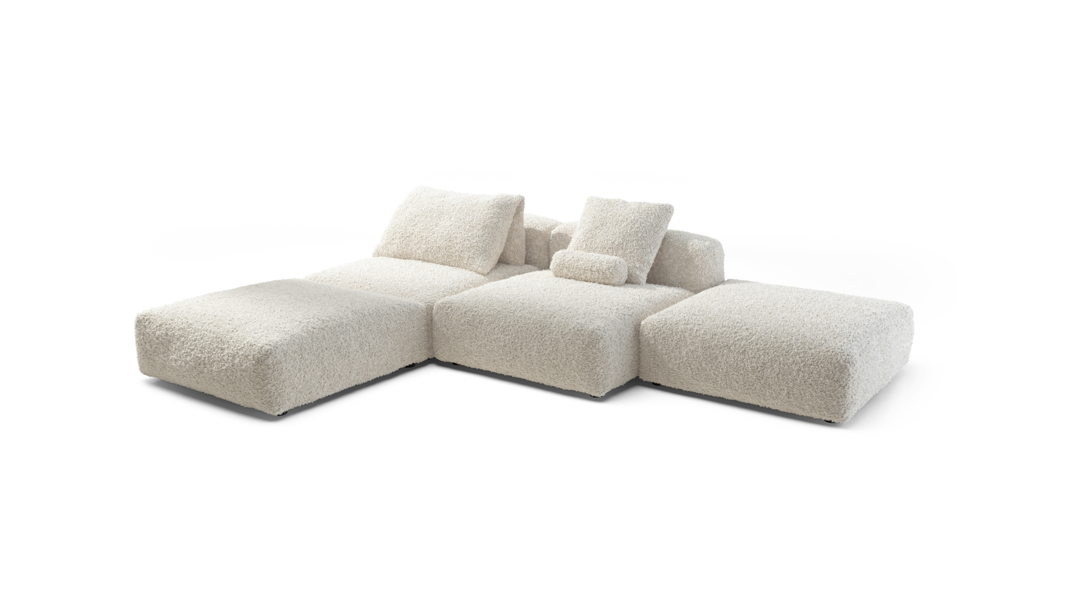 vetsak Sofa Set 08 Daybed divano modulare crema 210x241