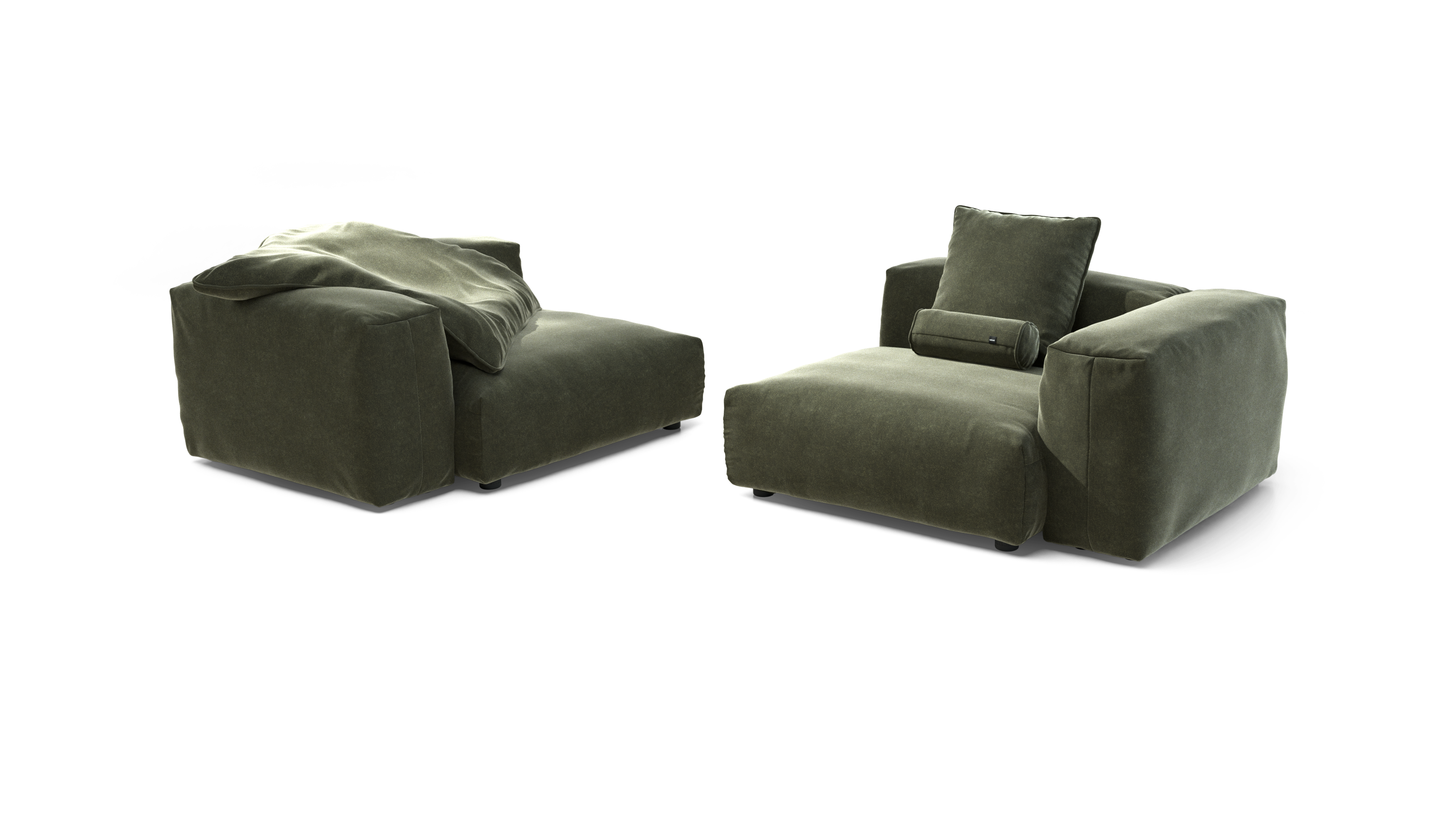 vetsak Sofa Set 02 Large divano suave pine 3,5 posti