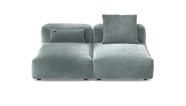 vetsak Set 01 M divano modulare menta Cord Velour 168x115