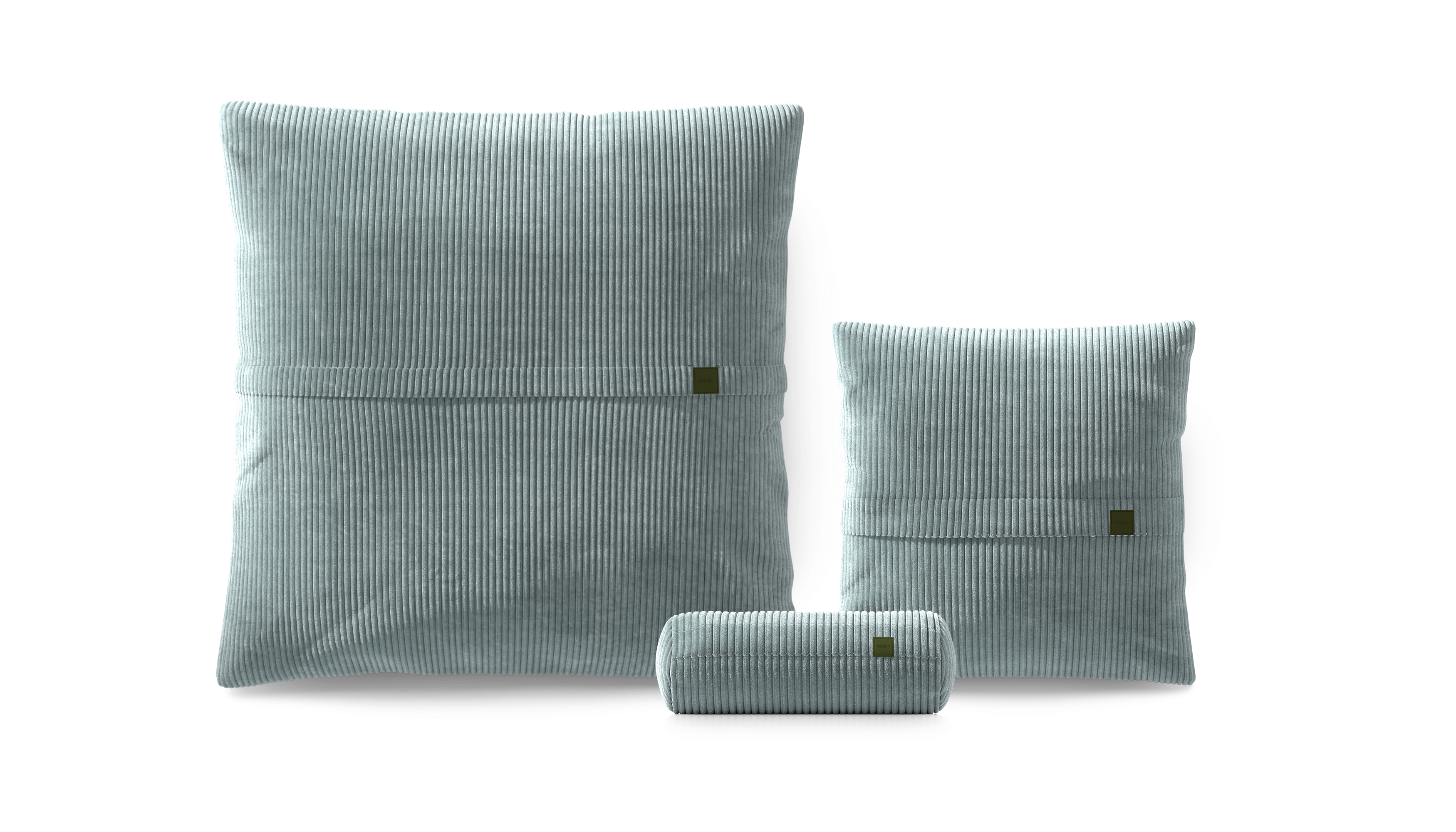 vetsak Pillow Set 2 set cuscini Cord Velour Mint