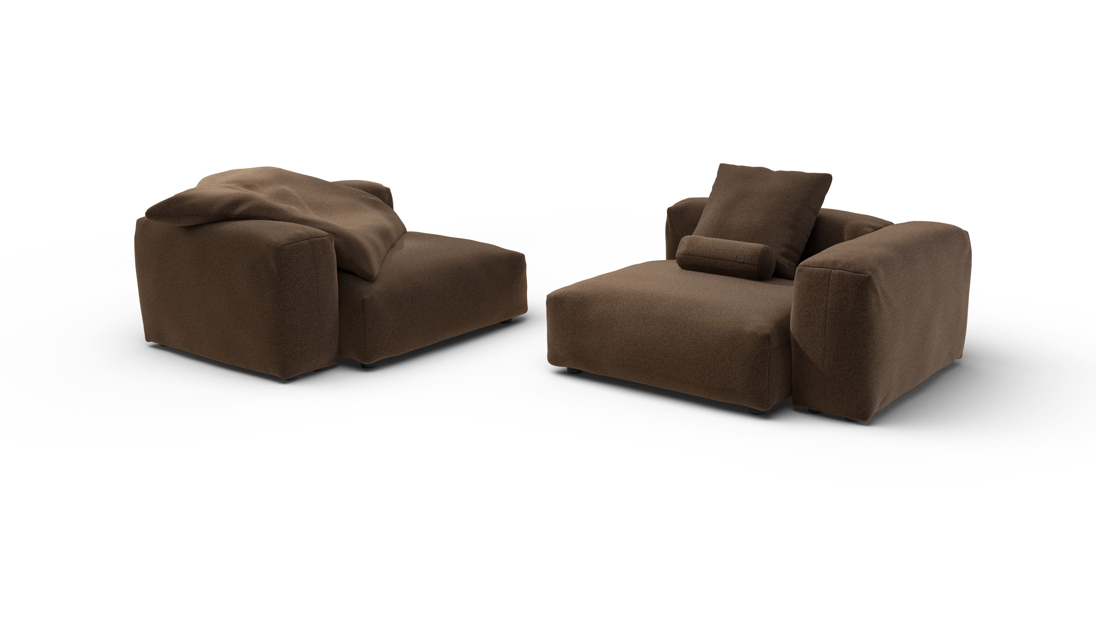 vetsak Sofa Set 02 Large divano 272x115 umber pebble