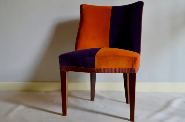 Ravasi Palio poltroncina velluto viola 60 cm