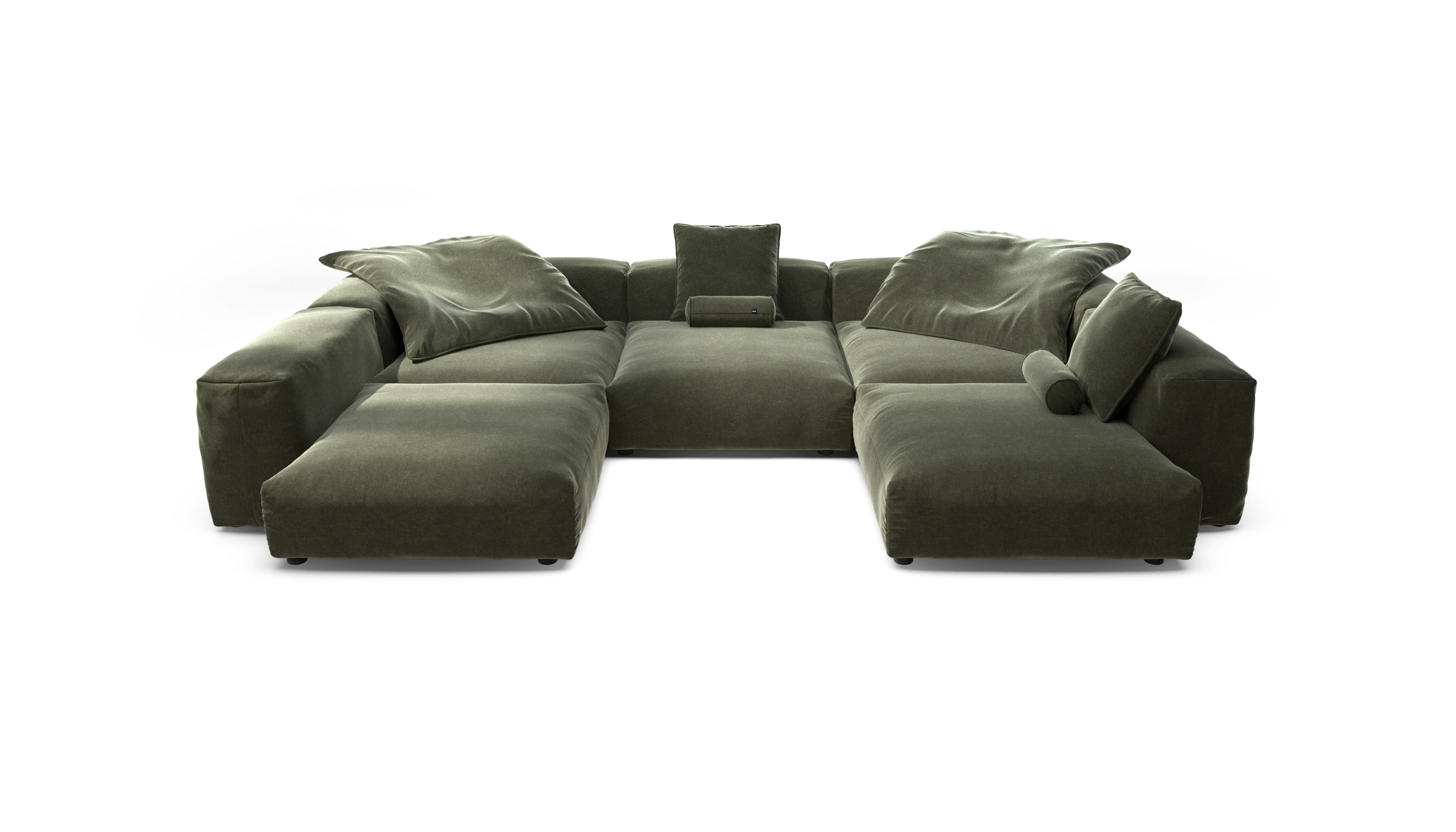 vetsak Sofa Set 06 divano modulare Suave pino 6,5 posti a U