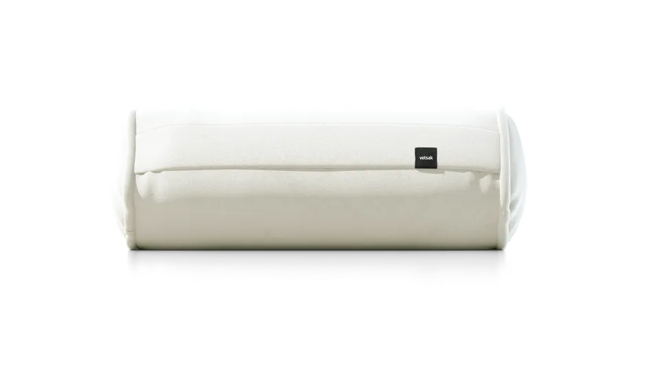vetsak Noodle cuscino cilindrico suave color perla