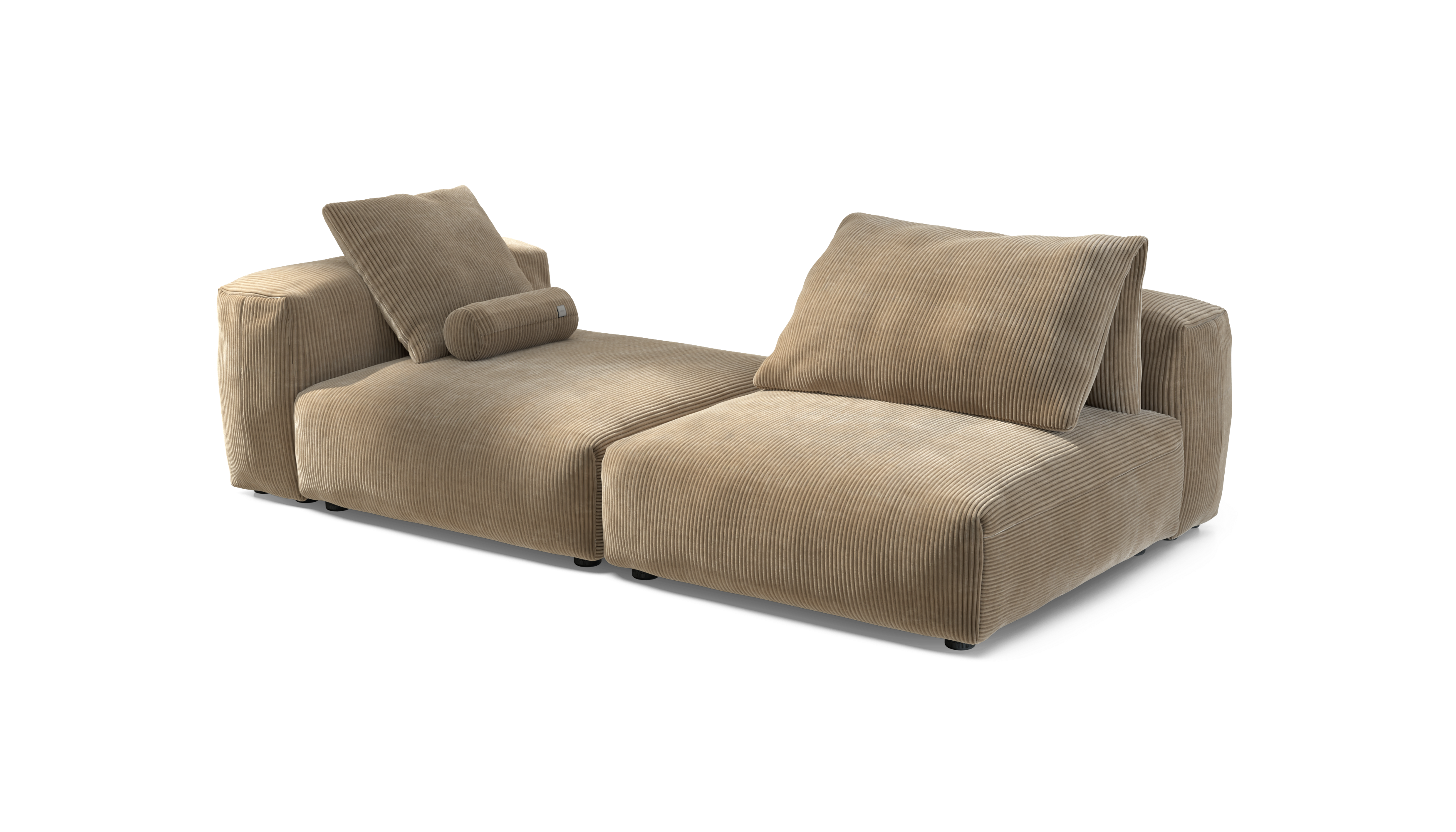 vetsak Sofa Set 01 XL divano sabbia in velluto a coste