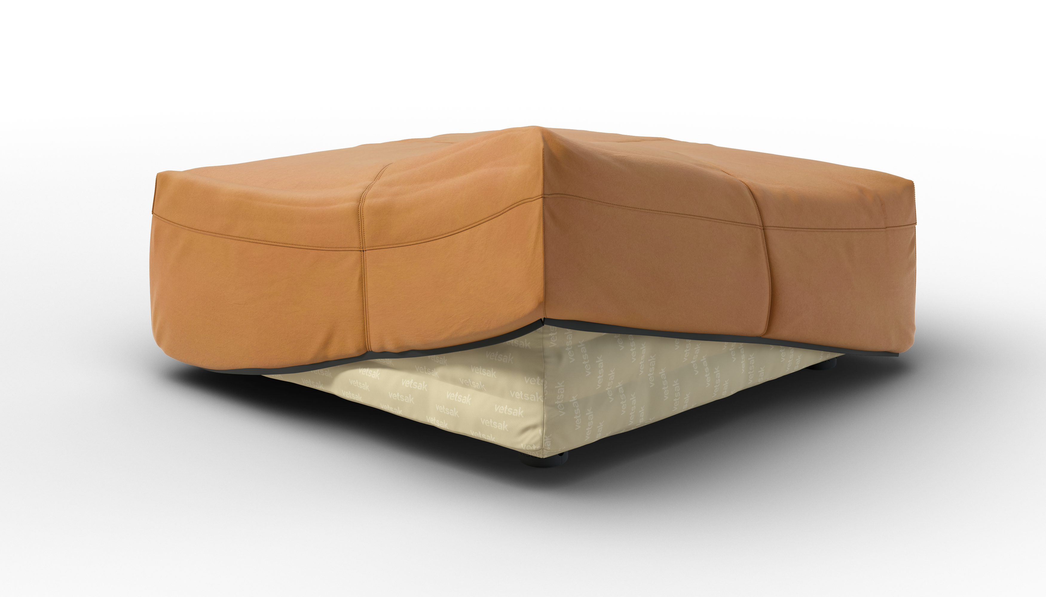 Vetsak Cover Sofa Seat Large fodera pelle marrone 105x84