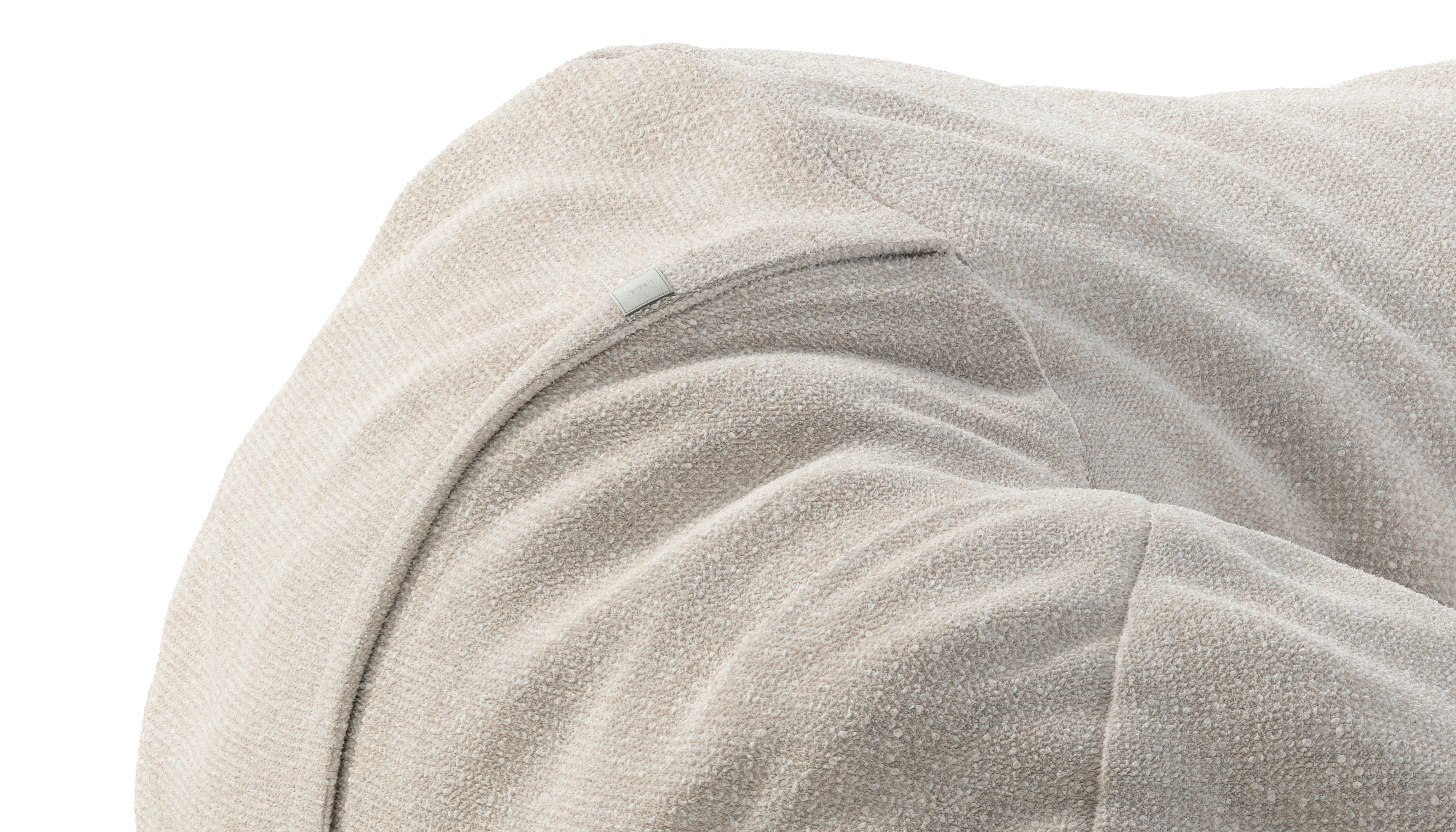 vetsak Beanbag Large pouf Nub crema sfoderabile