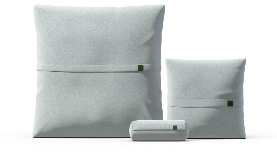 vetsak Pillow Set 2 set cuscini piqué turchese