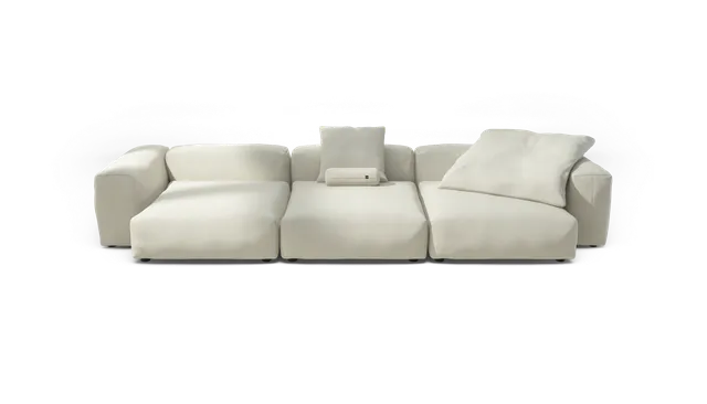 vetsak Sofa Set 05 divano 5 posti crema ad L