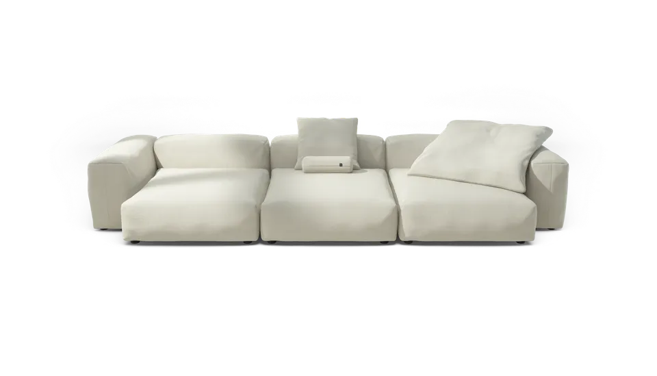 vetsak Sofa Set 05 divano 5 posti crema ad L