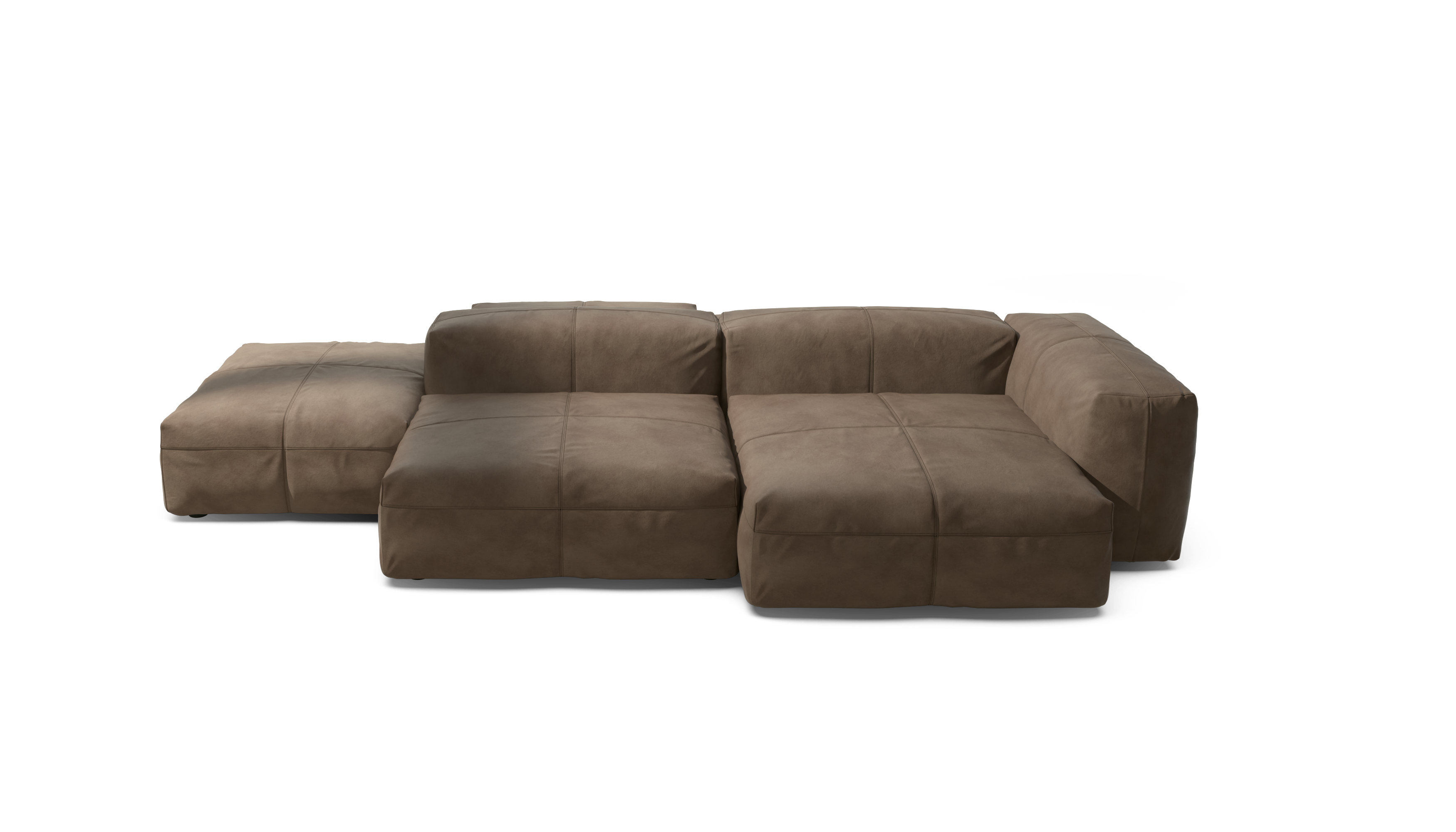 vetsak Sofa Set 09 The Island divano pelle cacao 7 posti