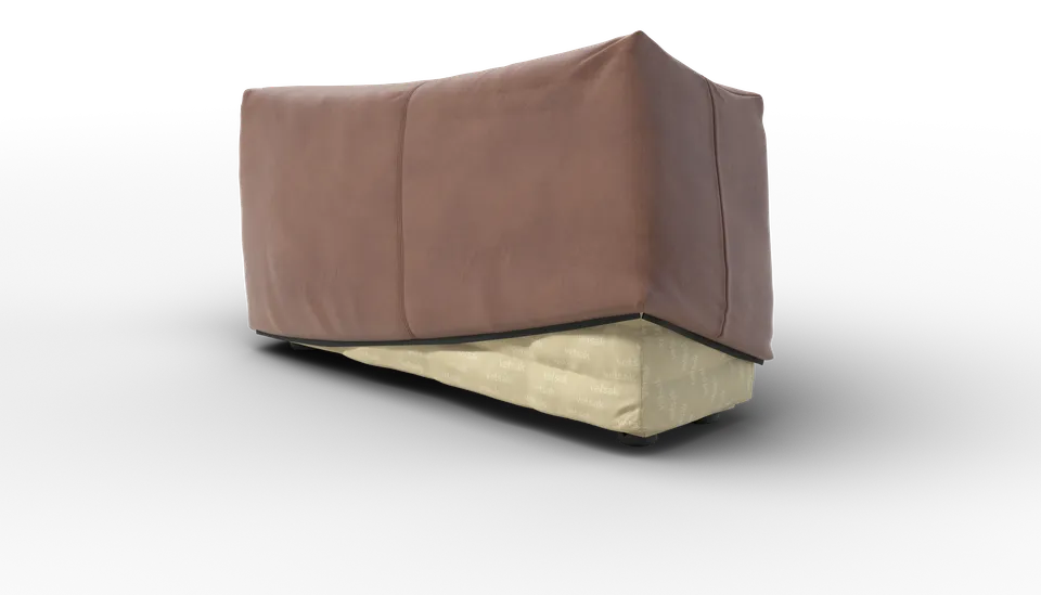 vetsak Cover Sofa Side Large fodera pelle stone 105x31