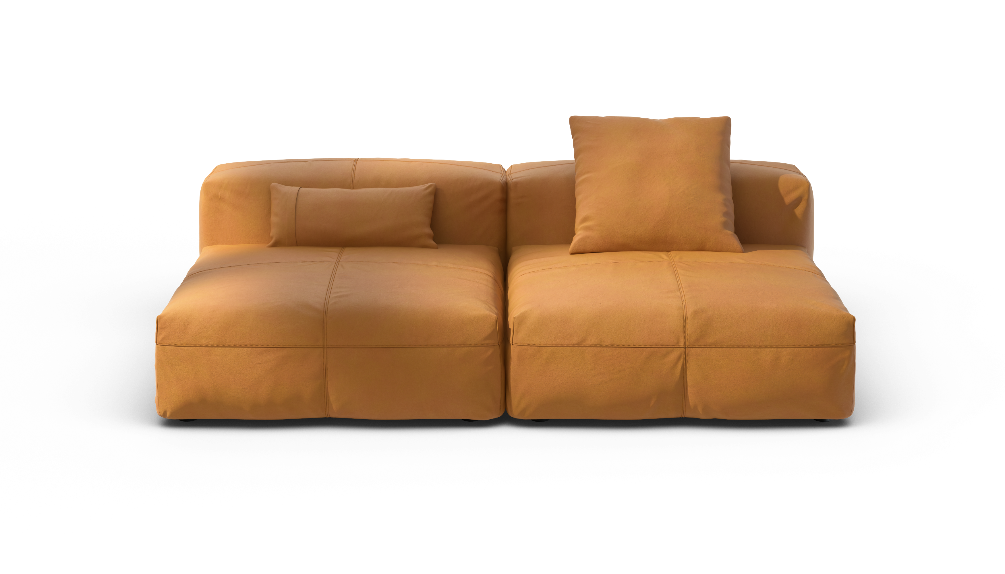 vetsak Sofa Set 01 Large divano modulare pelle marrone