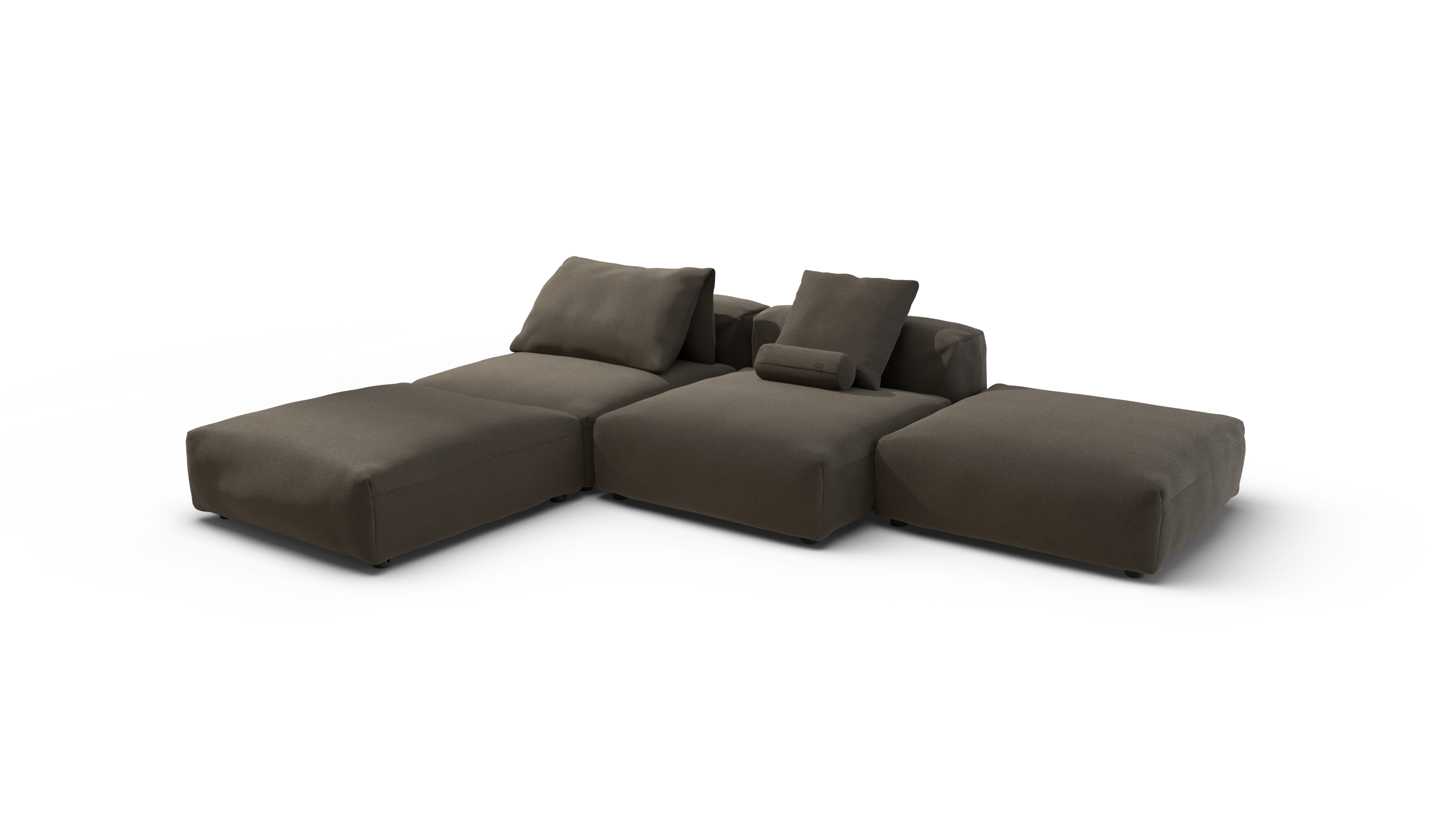 vetsak Sofa Set 08 Daybed divano outdoor marrone