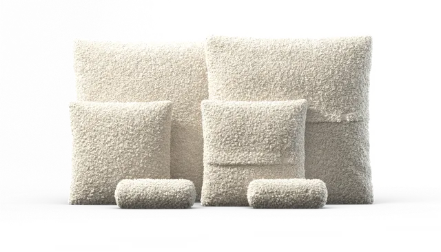 vetsak Pillow Set 3 set 3 cuscini Doodle crema