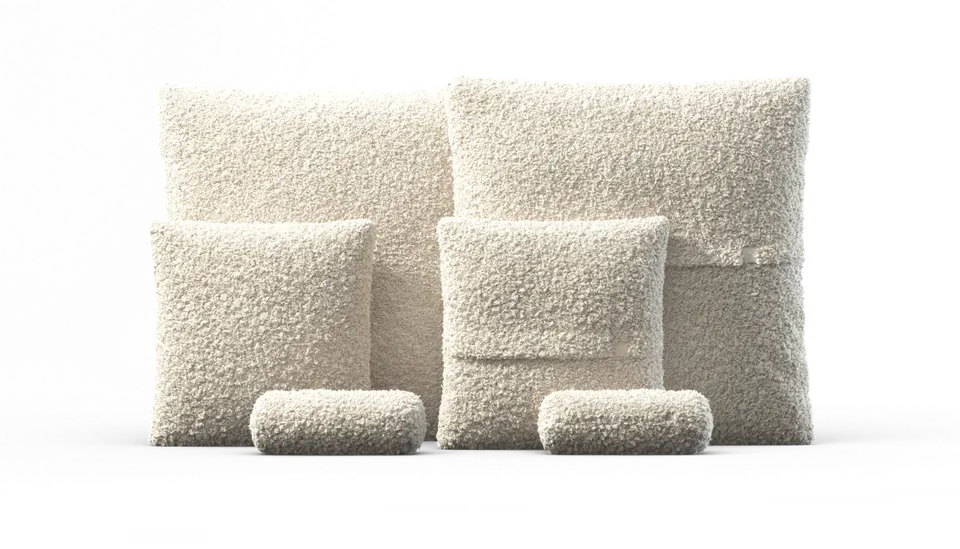 vetsak Pillow Set 3 set 3 cuscini Doodle crema