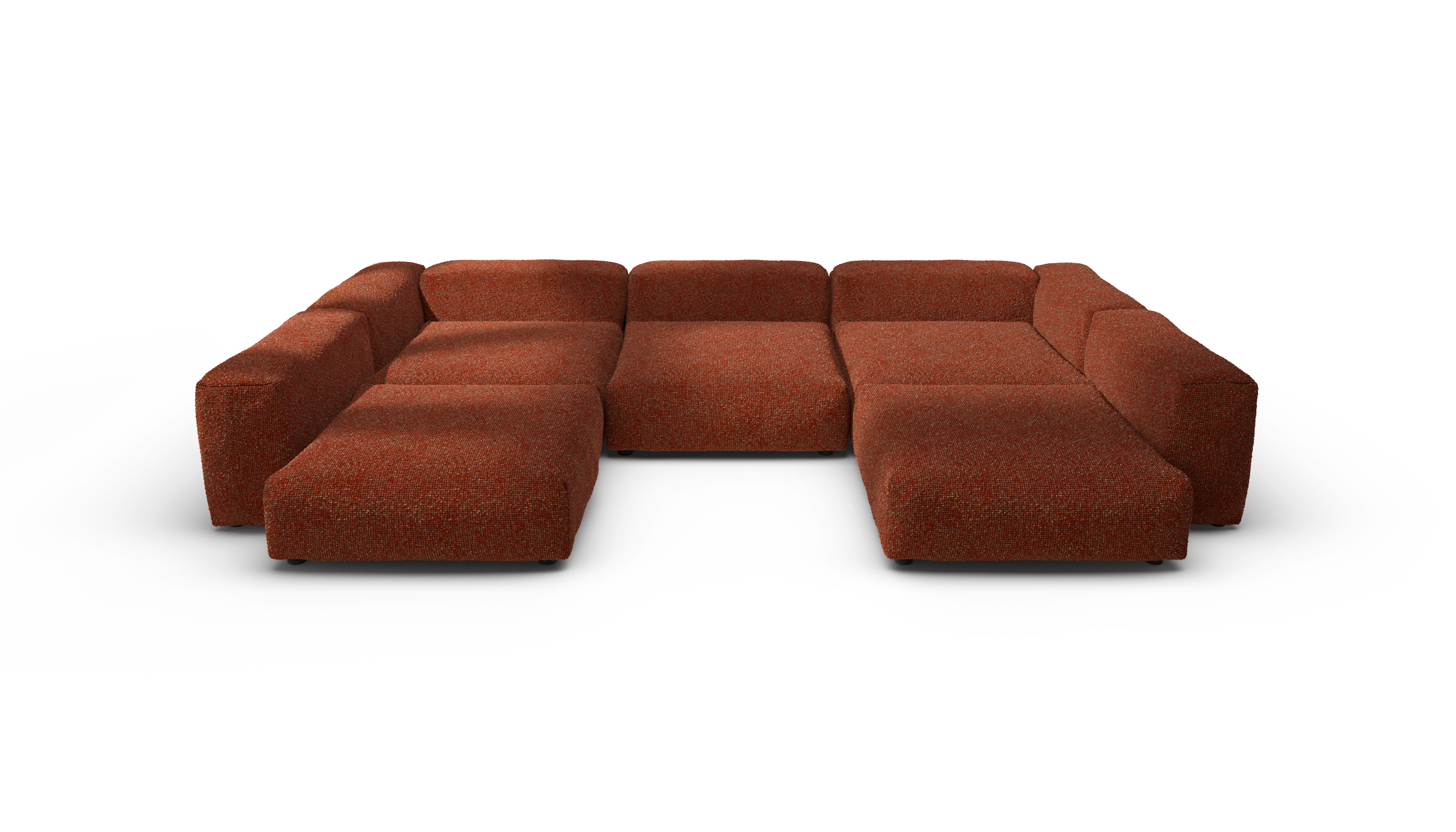vetsak Sofa Set 06 divano angolare tessuto sienna