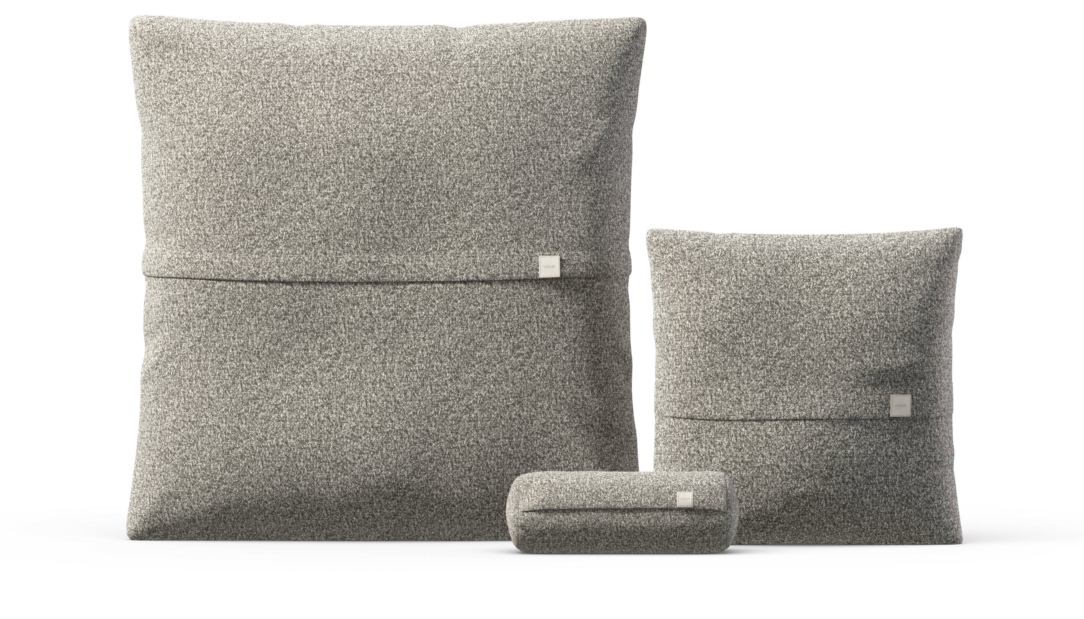 vetsak Pillow Set 2 cuscini pebble platino