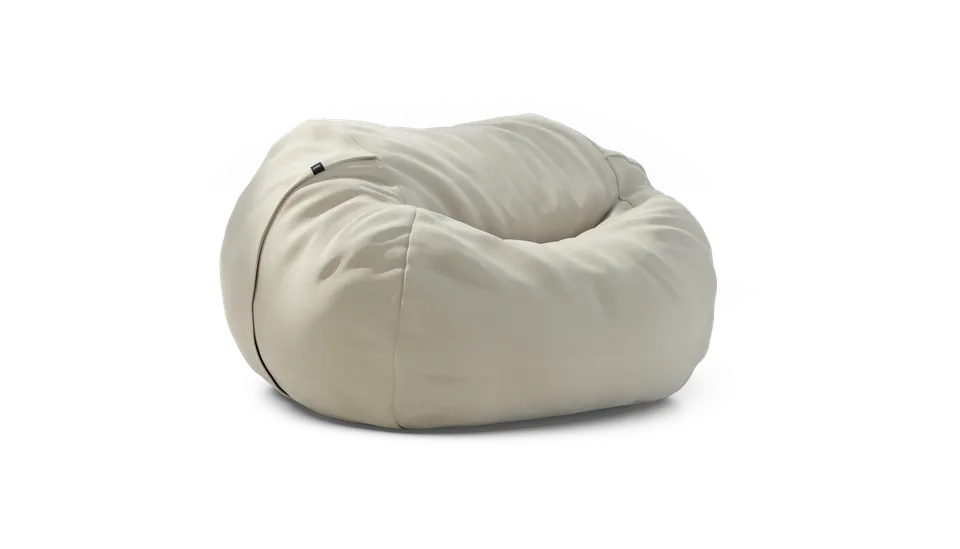 vetsak Pouf Large beanbag Beige Pique
