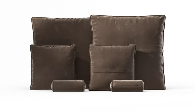 Vetsak Pillow Set 3 set 3 cuscini espresso suave
