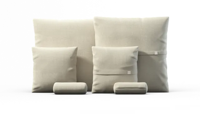 vetsak Pillow Set 3 set 3 cuscini beige piqué da esterno