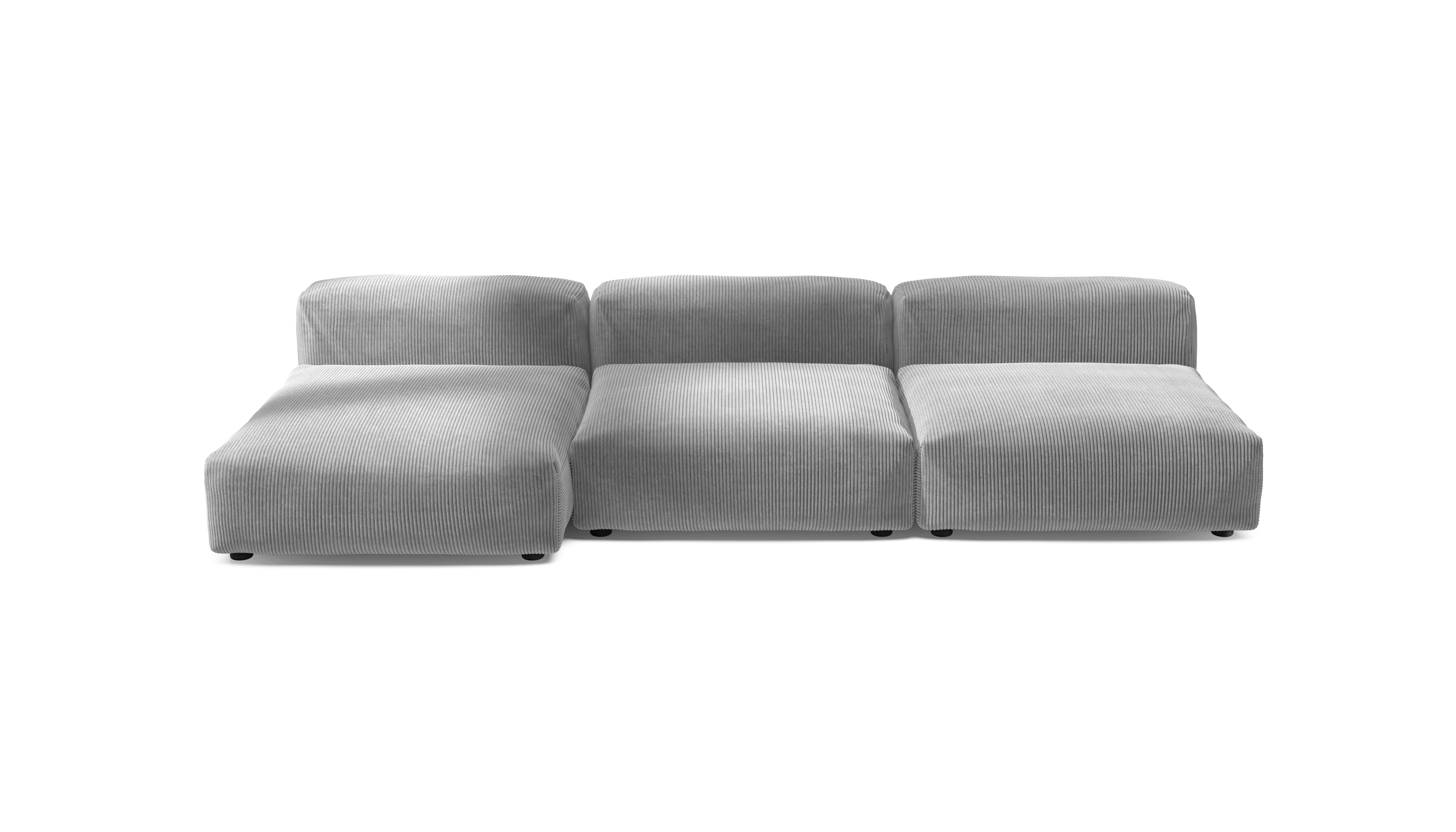 vetsak Sofa Set 04 divano modulare Cord Velour Grey