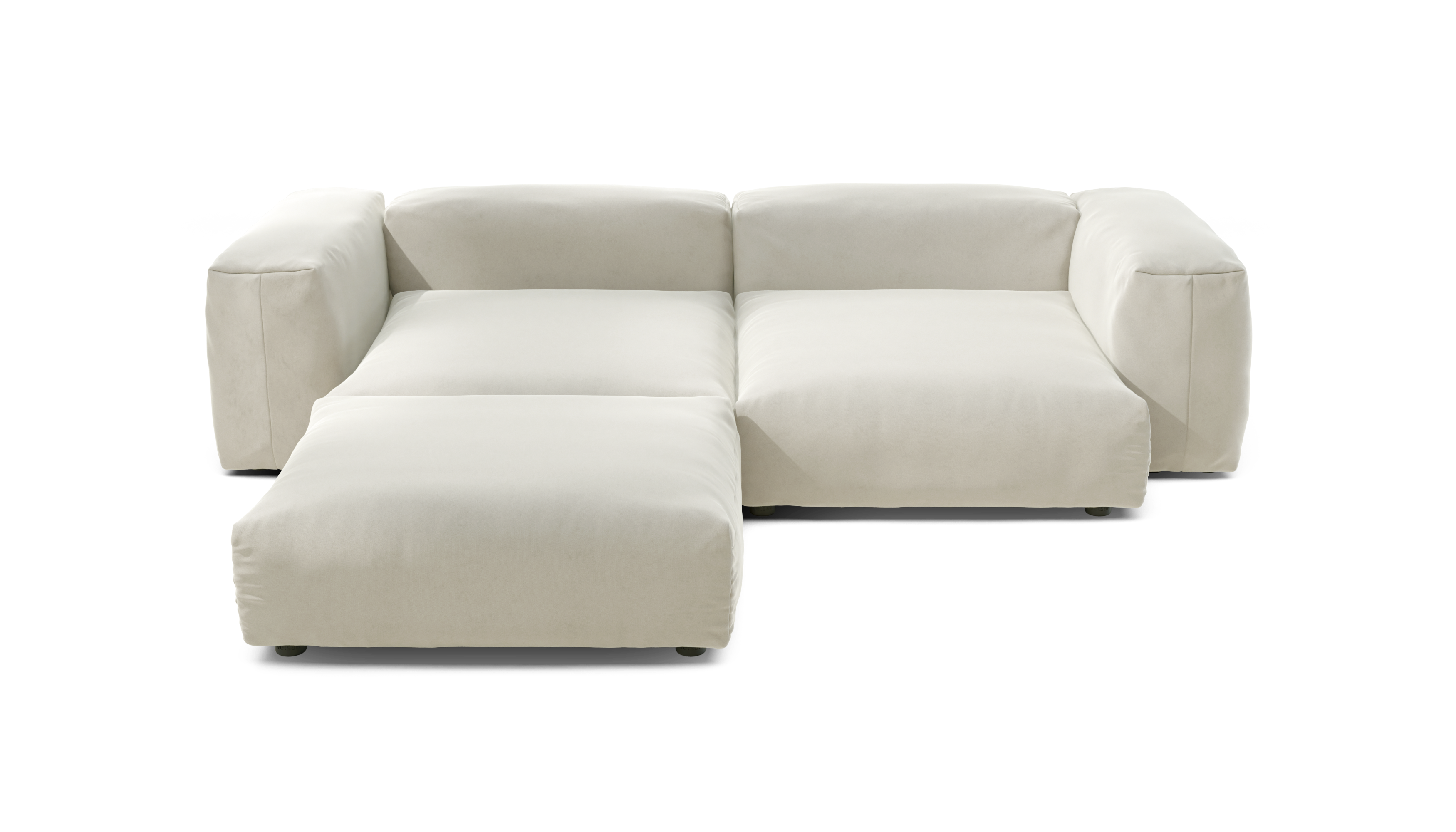vetsak Sofa Set 03 divano angolare perla in tessuto suave