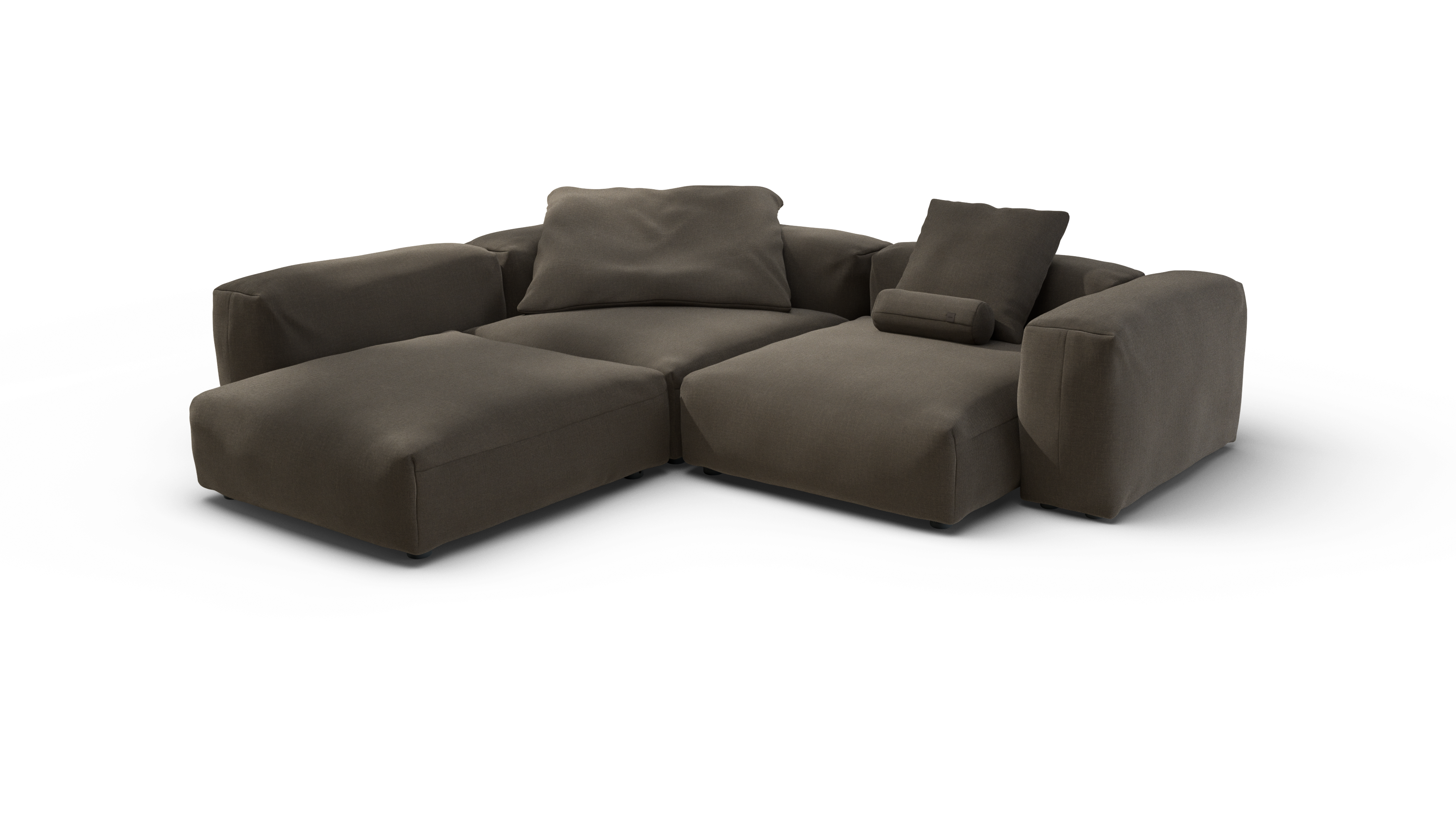 vetsak Sofa Set 05 divano modulare marrone 5 posti
