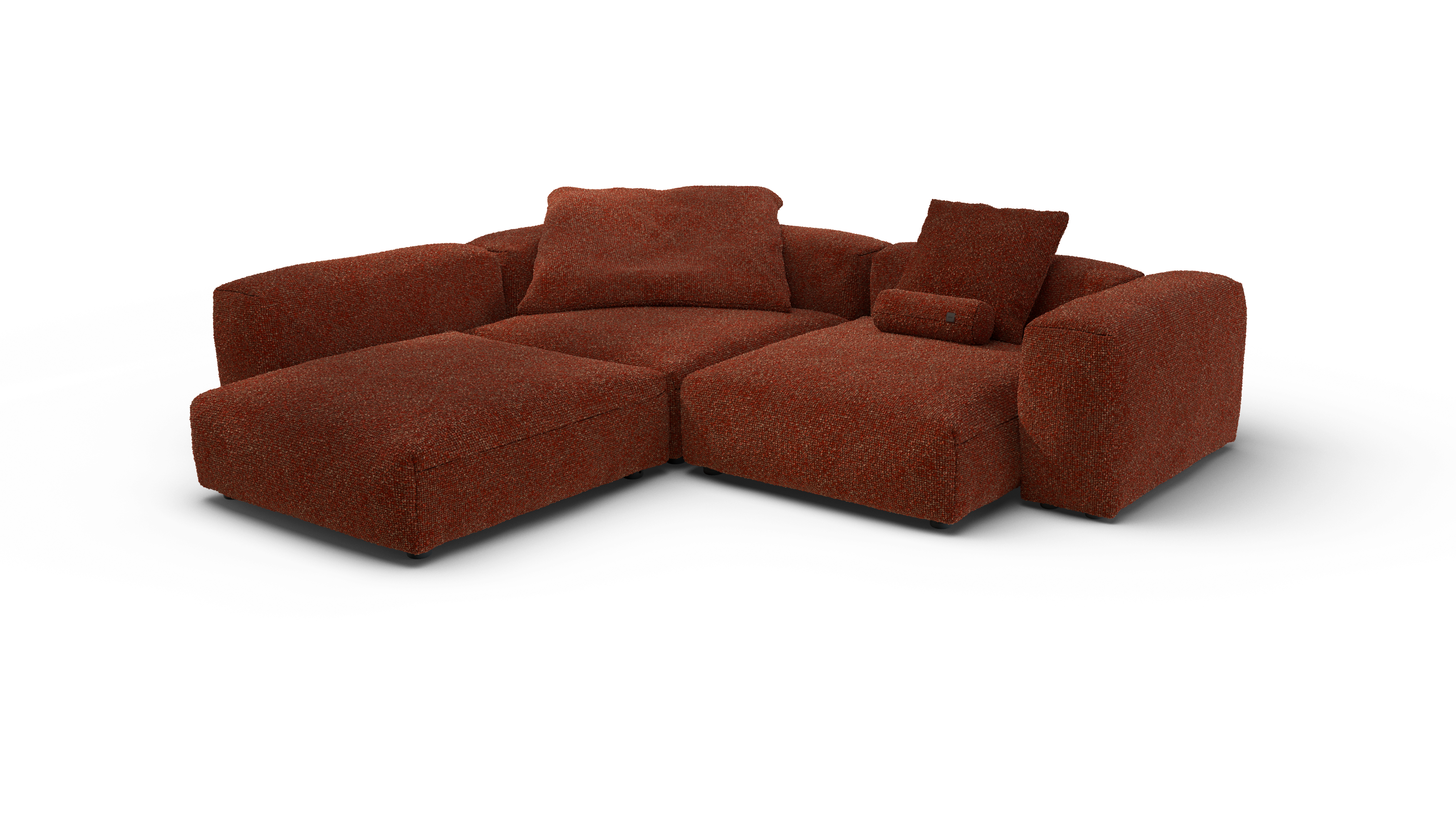 vetsak Sofa Set 05 divano nub siena angolare 5 posti