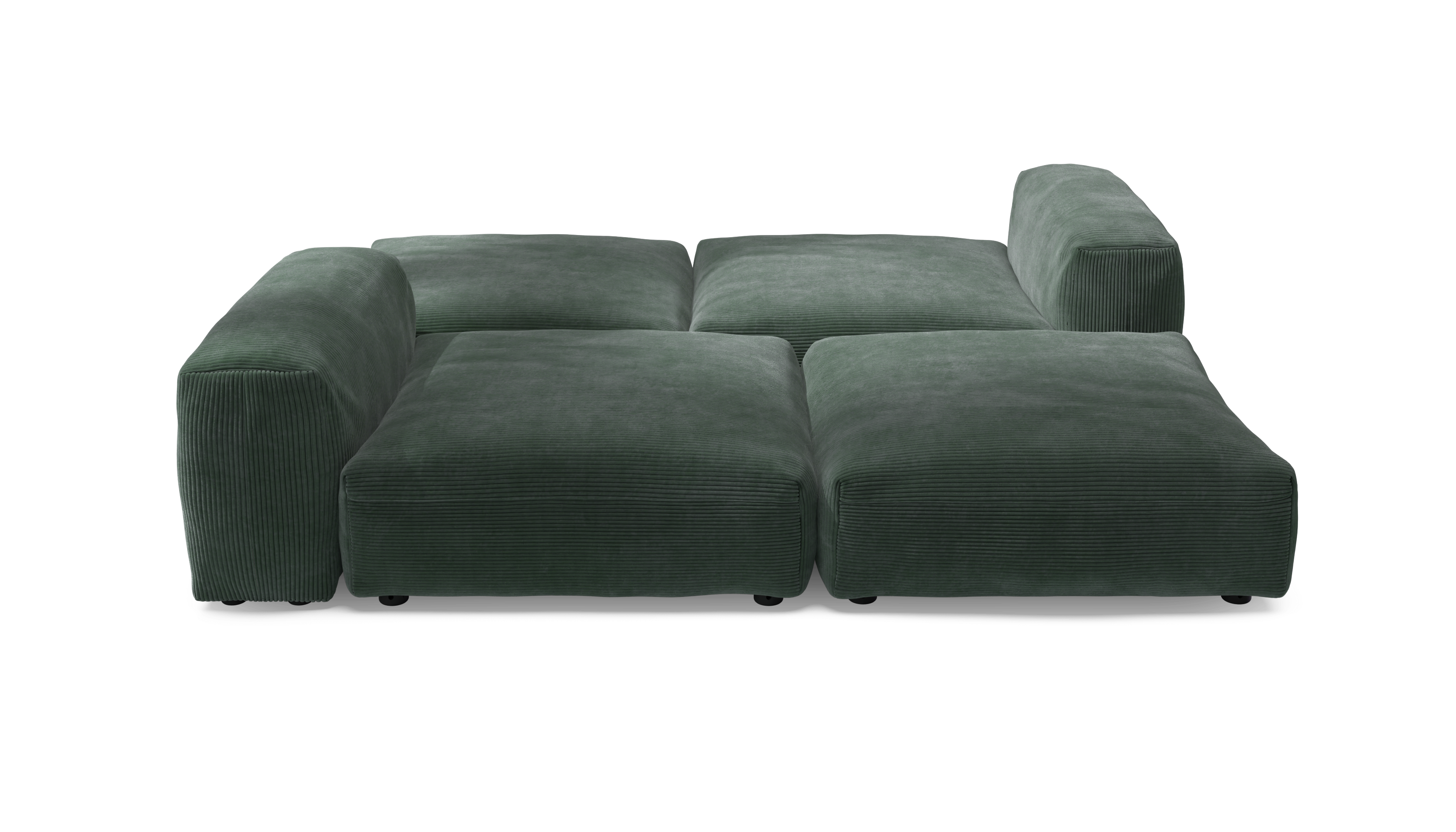 vetsak Set 08 Daybed divano modulare 6 posti verde