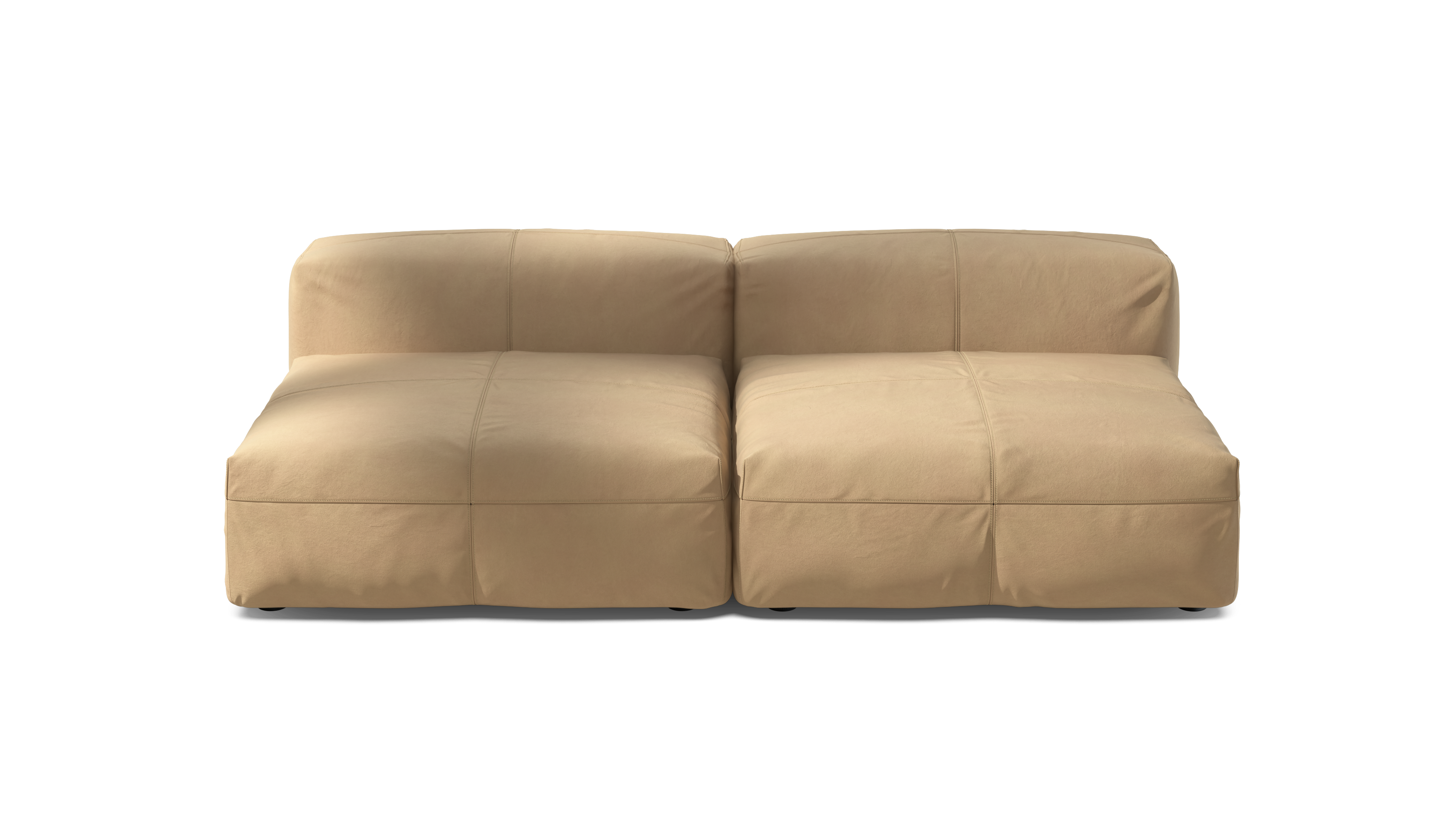 vetsak Sofa Set 01 Large divano pelle beige 3,5 posti