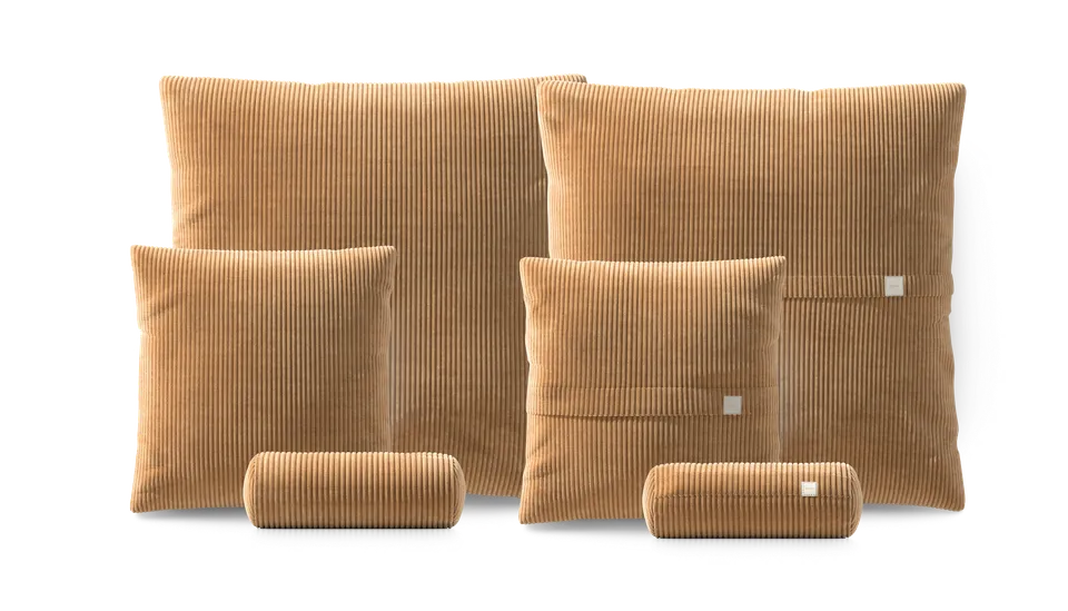 vetsak Pillow Set 3 set cuscini velluto camel 6 pezzi