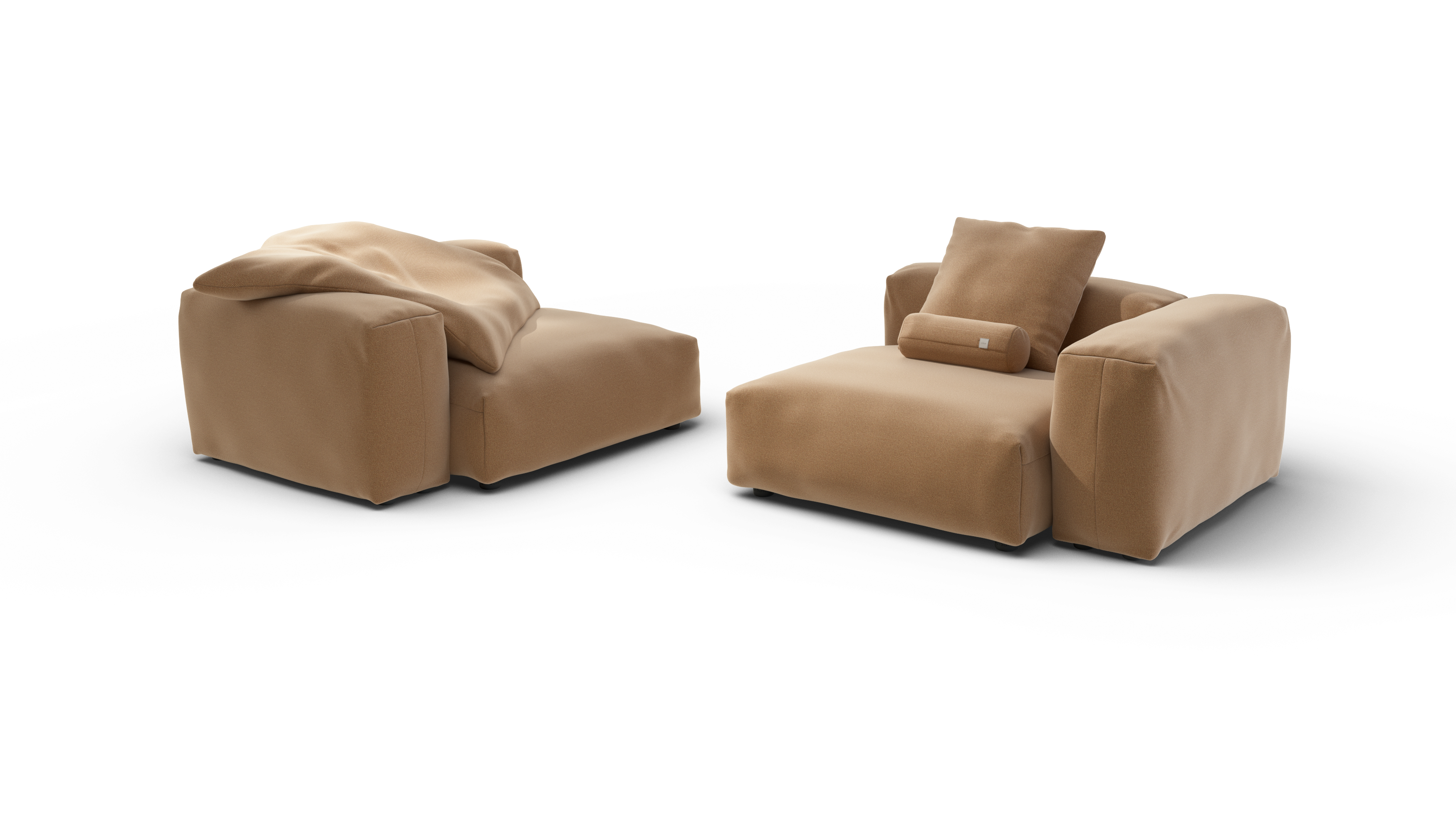 vetsak Sofa Set 02 Large divano modulare wheat 272x115 cm 3,5 posti
