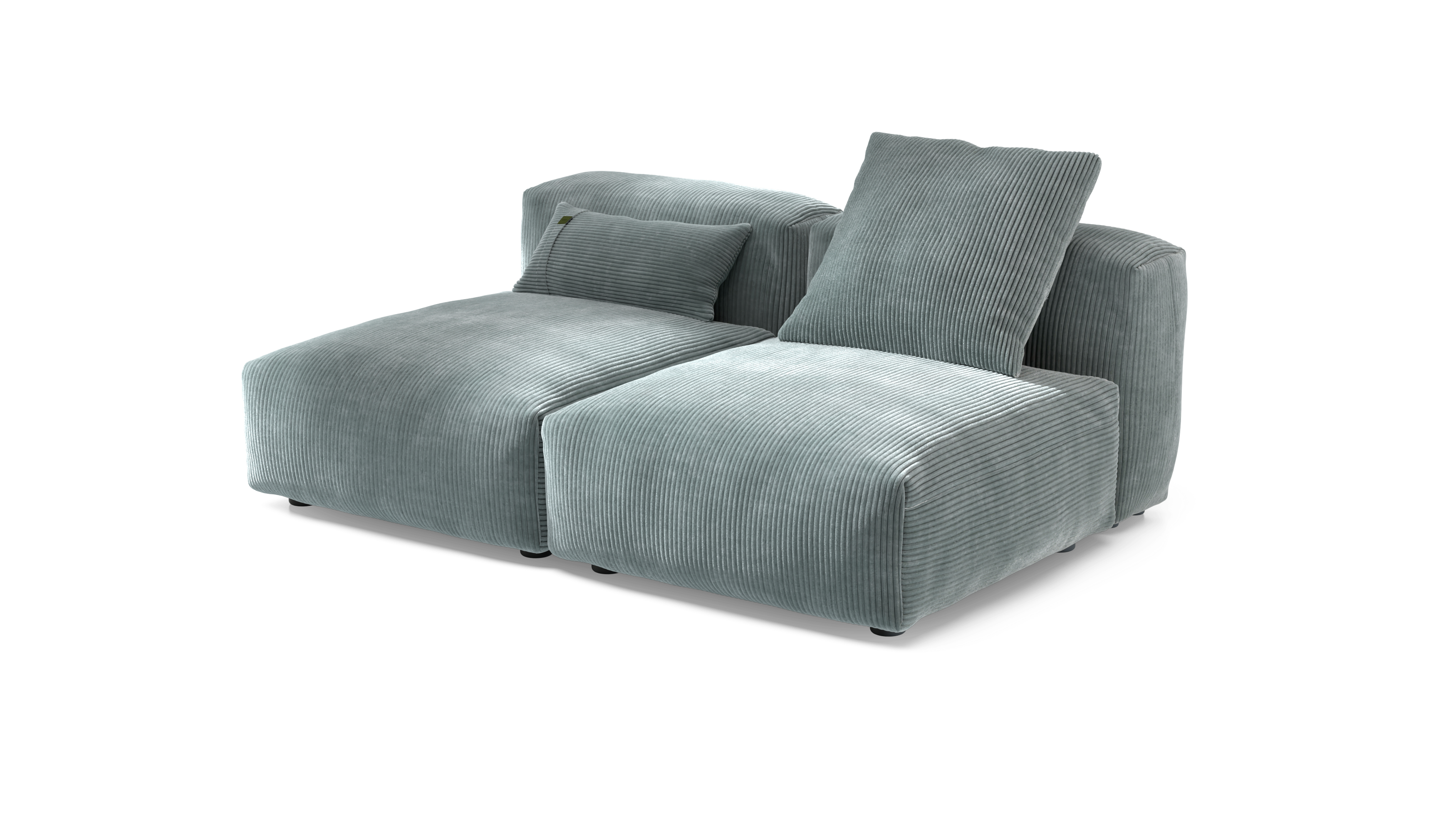 vetsak Set 01 M divano modulare menta Cord Velour 168x115