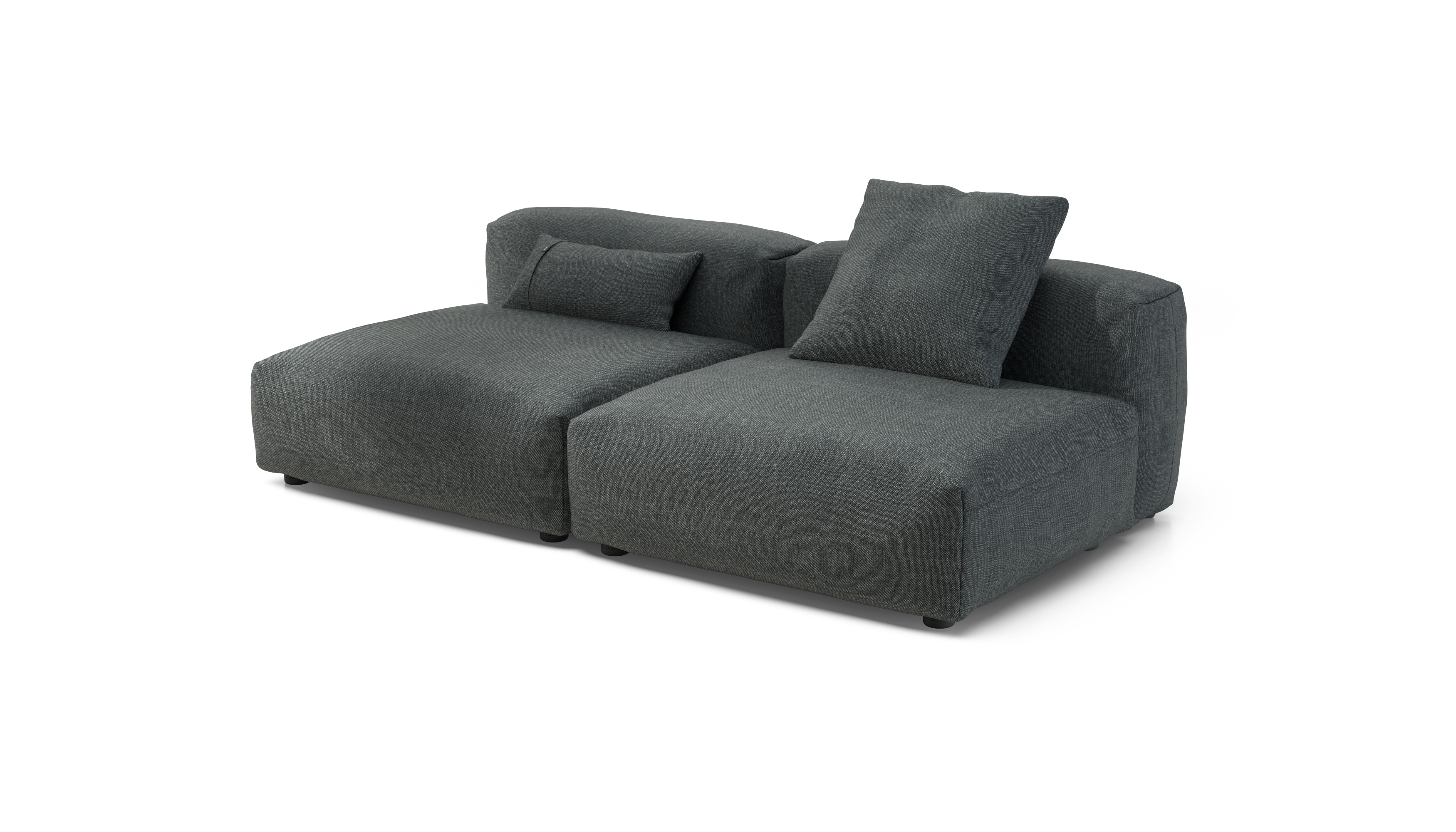 vetsak Sofa Set 01 L divano grigio scuro da esterno